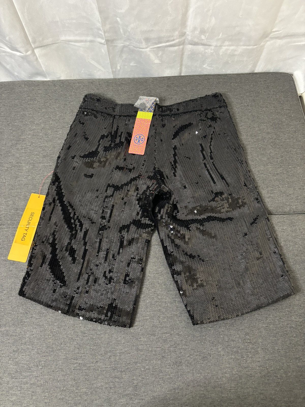 Tory Burch New Tory Burch Sequin Bermuda Shorts Black Size 0 Size 25" / US 0 / IT 36 - 6 Thumbnail