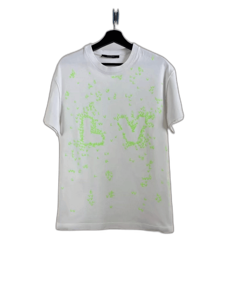 Louis Vuitton Louis Vuitton White Green Embroidery Short Sleeve Shirt-yf Size US S / EU 44-46 / 1 - 1 Thumbnail