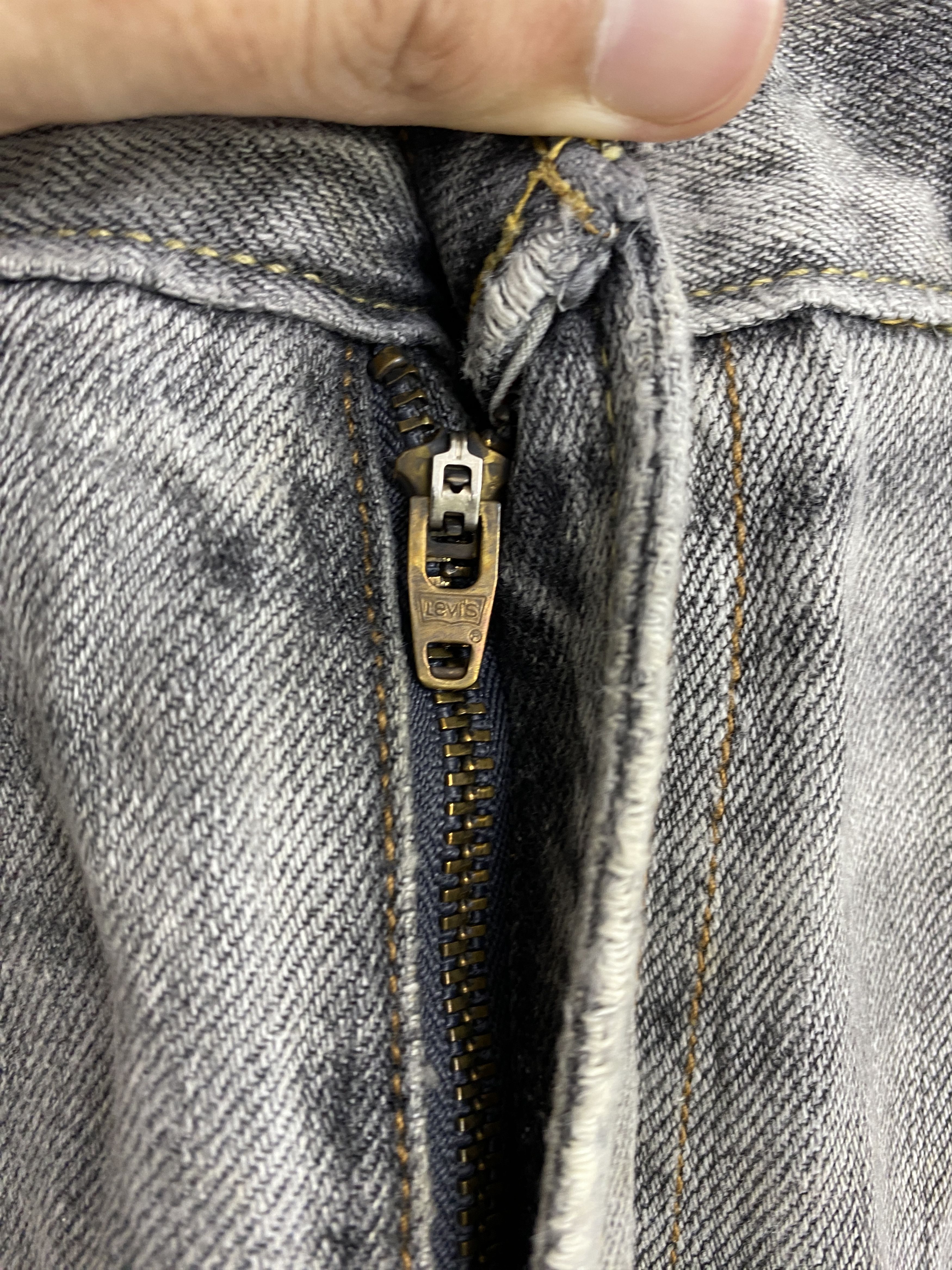Levi's × Vintage Vintage Levi's 527 Bootcut Faded Black Denim Jeans Size US 35 - 10 Thumbnail