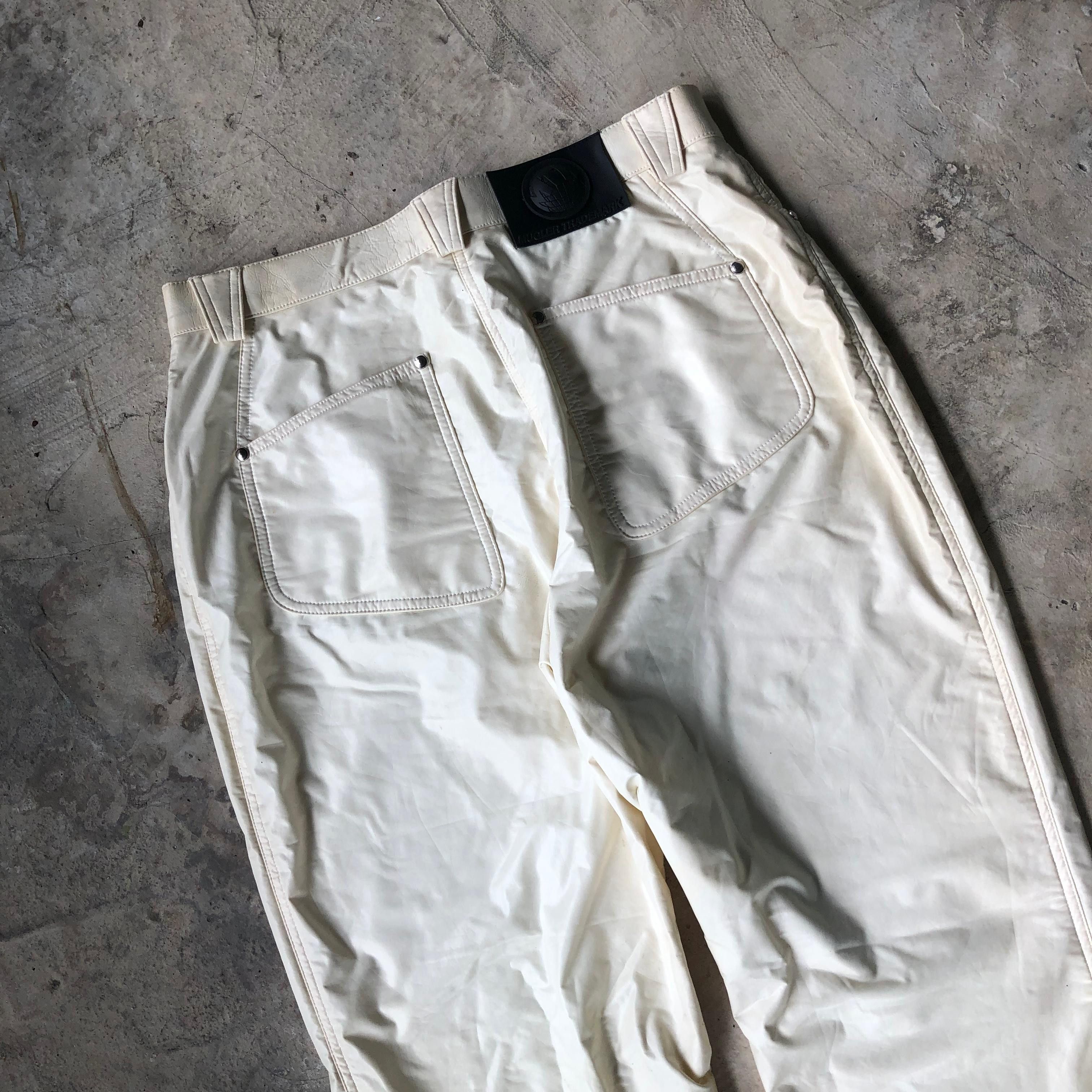 Thierry Mugler 1980s Thierry Mugler Leather Pants Size US 29 - 7 Thumbnail