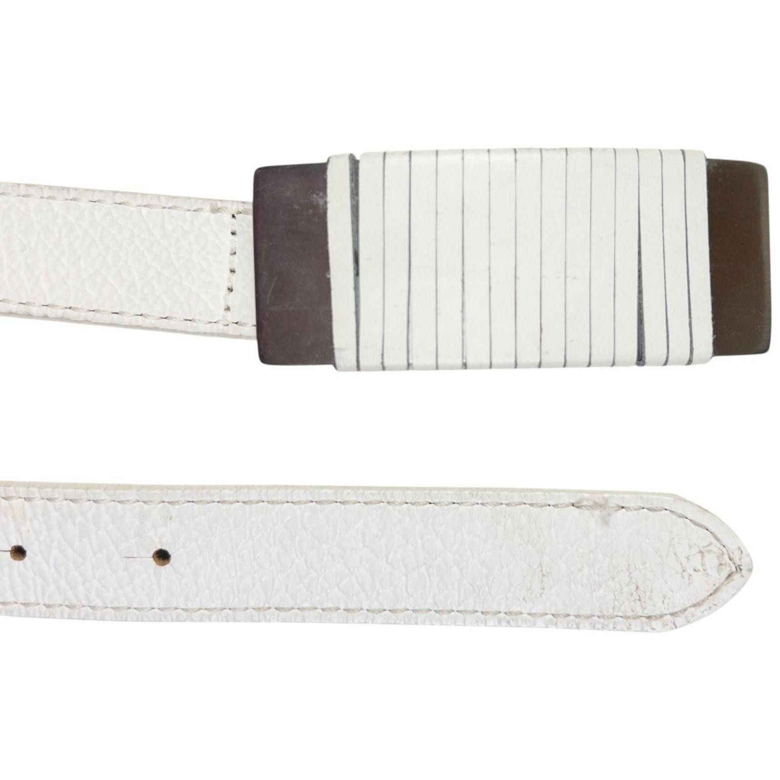 Other Vintage Armani Jeans Embroidered Leather Belt Size W34 Size ONE SIZE - 6 Thumbnail
