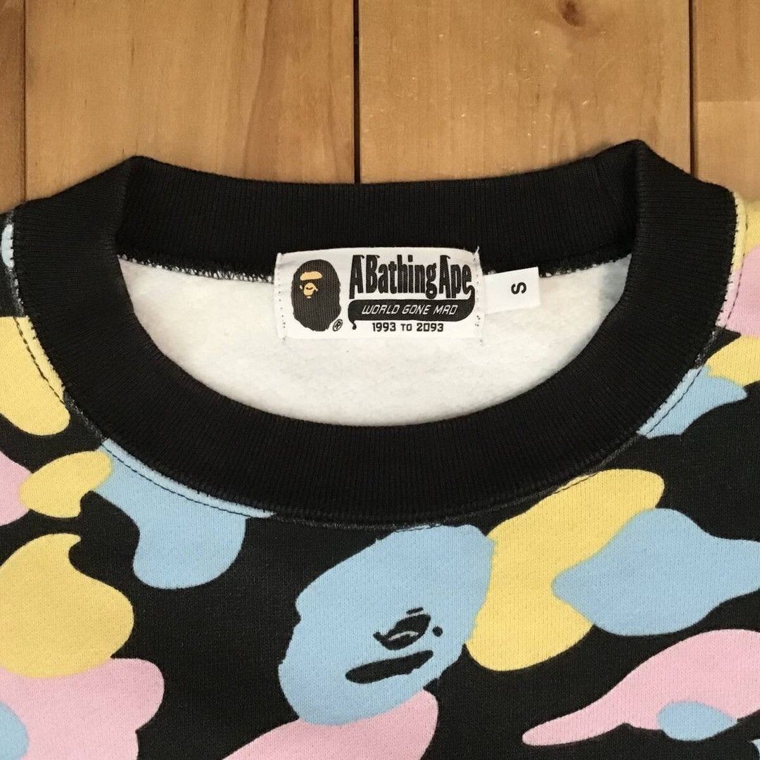Bape BAPE cotton candy camo sweat shirt New multi camo APE Size US S / EU 44-46 / 1 - 4 Thumbnail