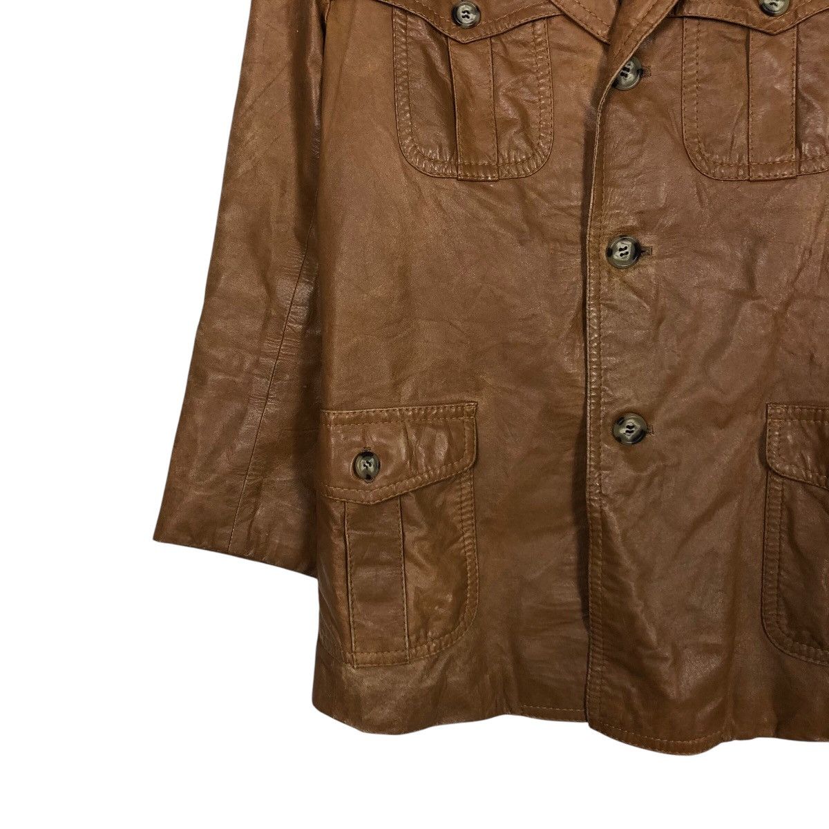 Japanese Brand 📌Vintage Leather Jacket Biker Wear Shlendid Issey Miyake Size US M / EU 48-50 / 2 - 5 Thumbnail