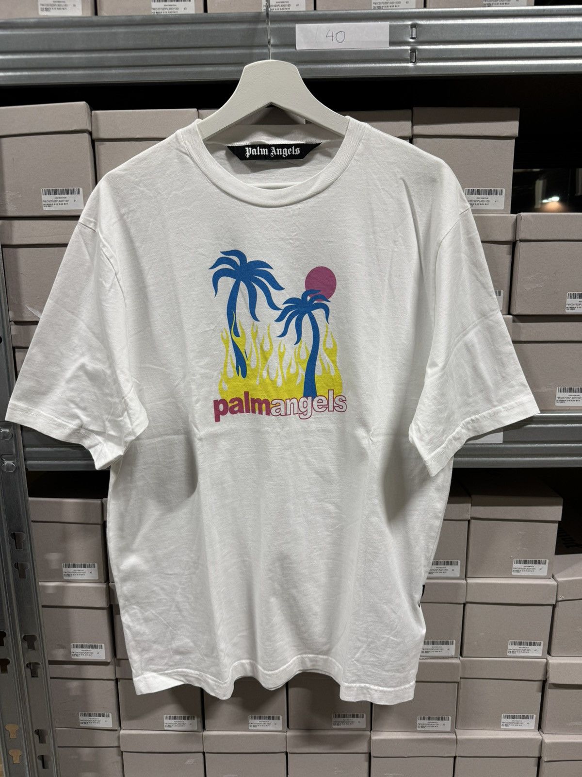 Palm Angels Palm Angels Logo T-Shirt NEW 450$ Size US L / EU 52-54 / 3 - 1 Thumbnail