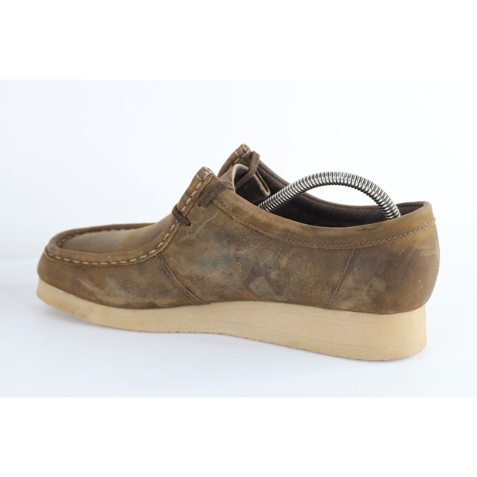 Clarks × Vintage Vintage Y2K Clarks Distressed Chunky Leather Wallaby Boots Size US 10 / IT 40 - 6 Thumbnail