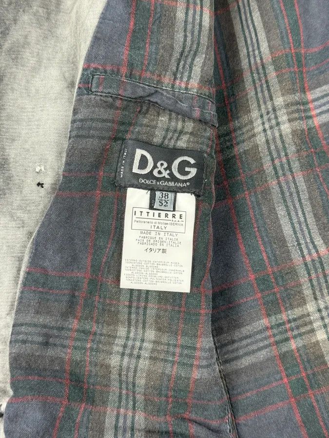 Dolce & Gabbana AW2003 Dolce & Gabbana Cargo Utility Pockets Faded Grey Jacket Size US L / EU 52-54 / 3 - 5 Thumbnail