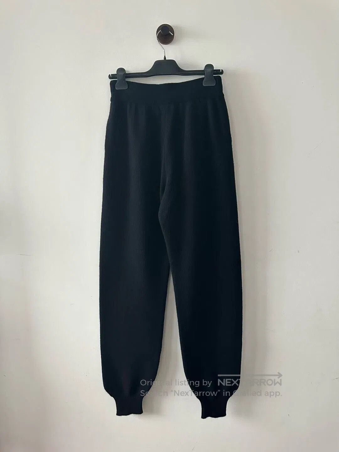 Celine celine black cashmere logo sweatpants. Size 23" - 2 Thumbnail