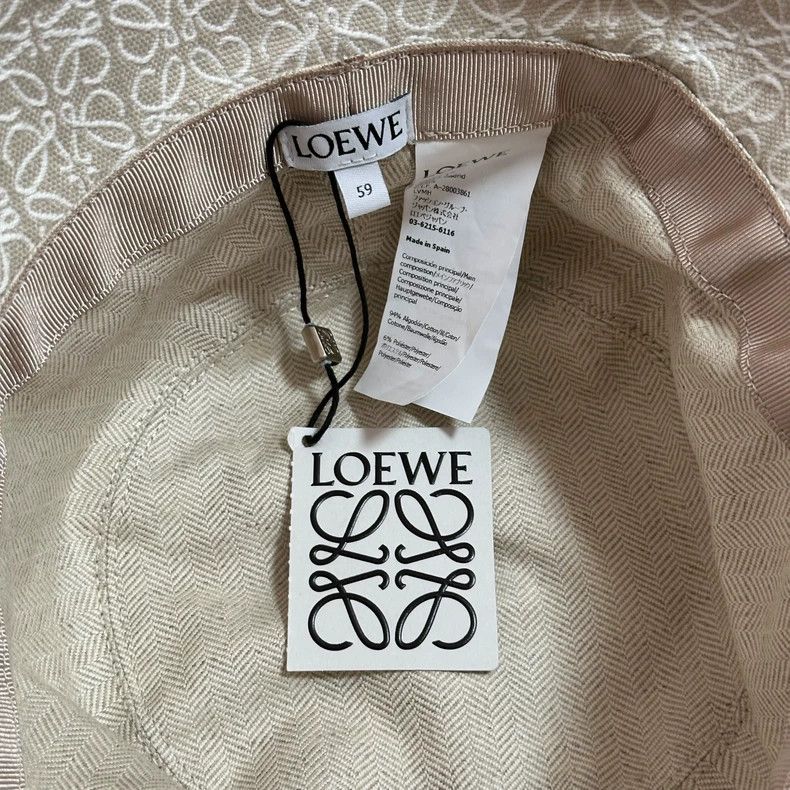 Loewe LOEWE size 59 Ladies' Fisherman Hat in Black and White Colo Size ONE SIZE - 3 Thumbnail