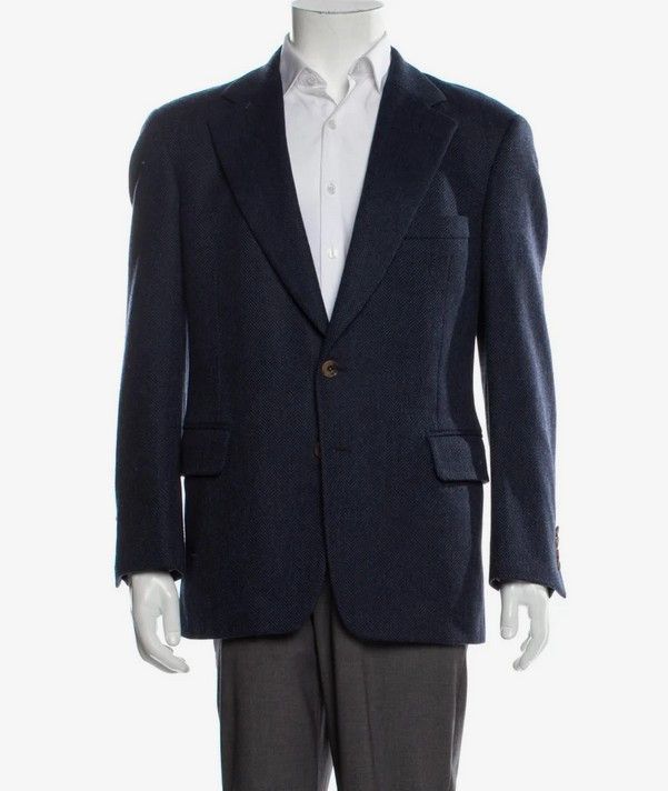 Paul Stuart Paul Stuart Lambswool Blazer 40S Navy Size 40S - 1 Thumbnail