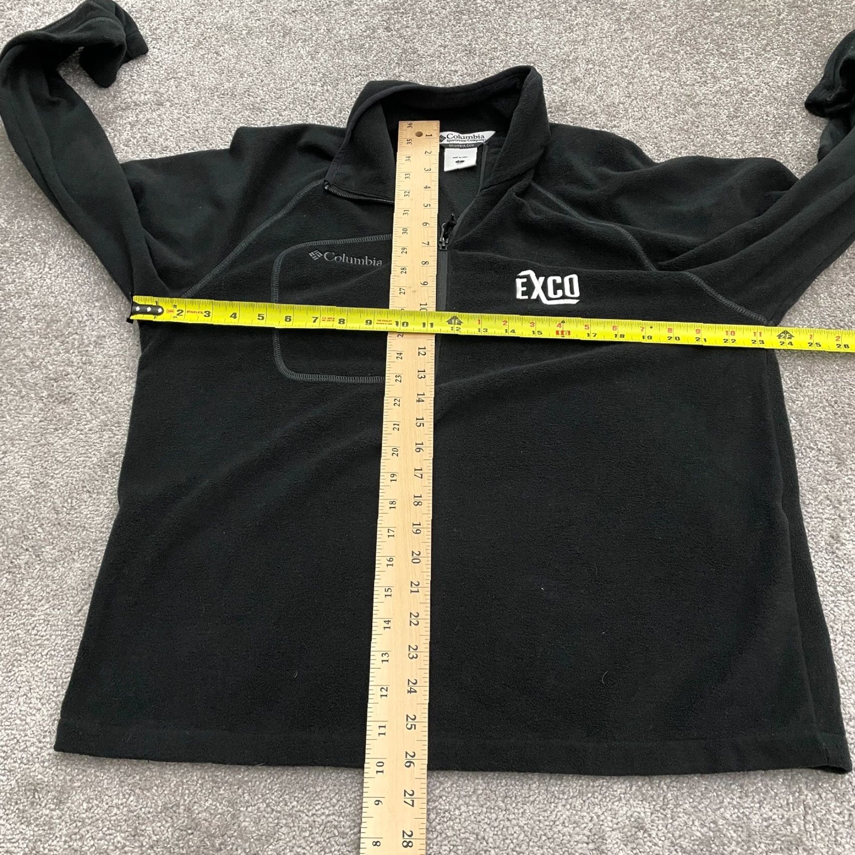 Vintage Columbia Exco Fleece Jacket Mens Large Black 1/4 Zip High Neck Outdoor Hiking Size US L / EU 52-54 / 3 - 7 Thumbnail
