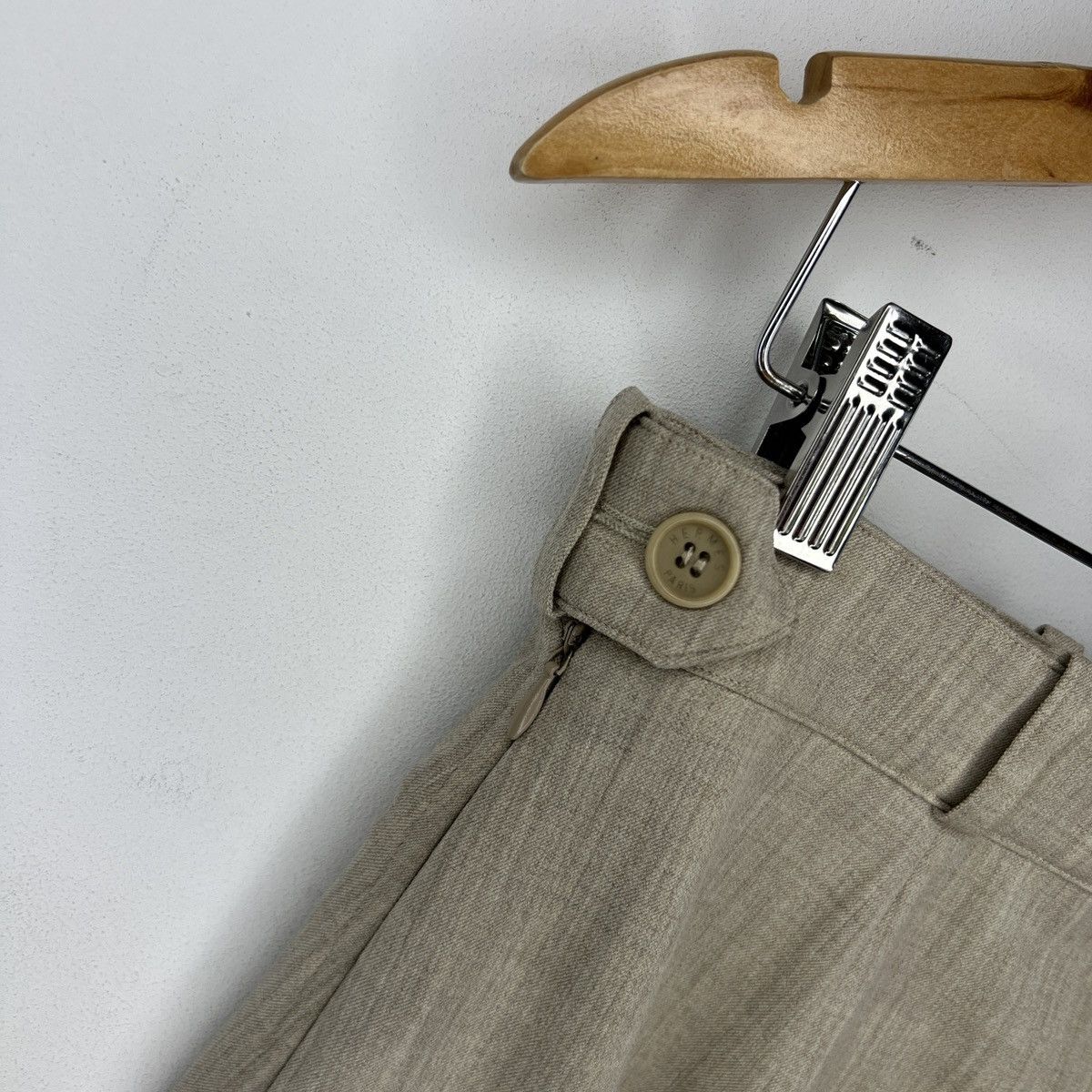 Hermes VINTAGE HERMES WOOL BEIGE HORSE RIDING 2000s PANTS TROUSERS Size 28" / US 6 / IT 42 - 9 Thumbnail