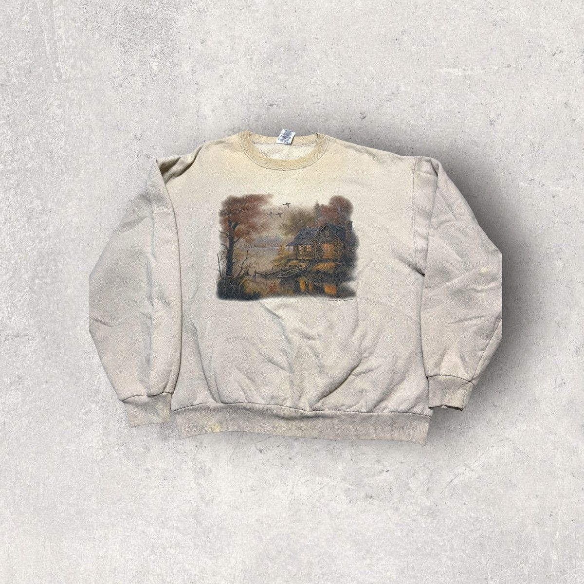 Jerzees × Vintage Vintage nature sweatshirt Size US L / EU 52-54 / 3 - 1 Thumbnail