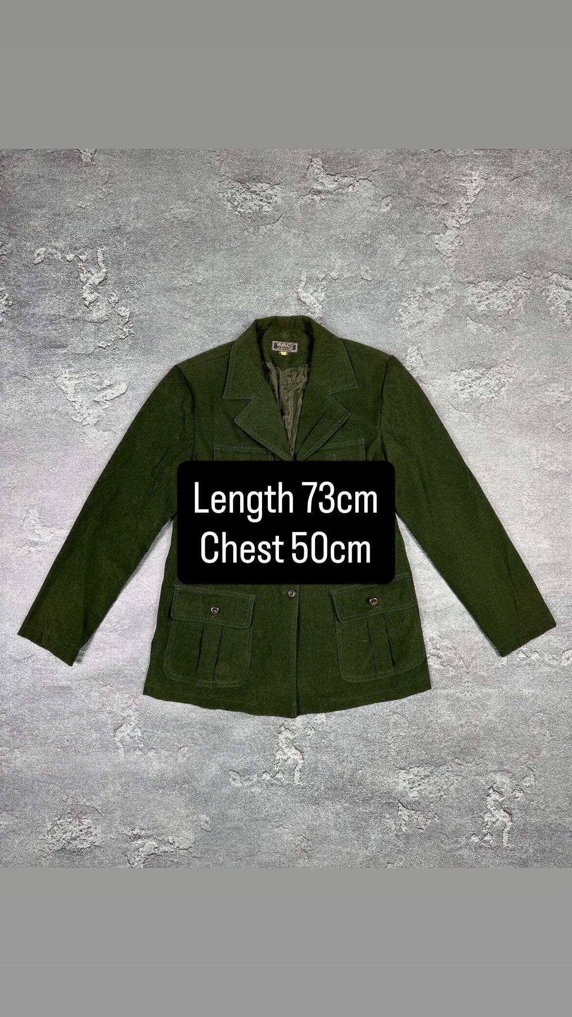 Versace Jeans Couture Versace Jeans Couture Green Blazer Jacket Size M Size M / US 6-8 / IT 42-44 - 2 Thumbnail