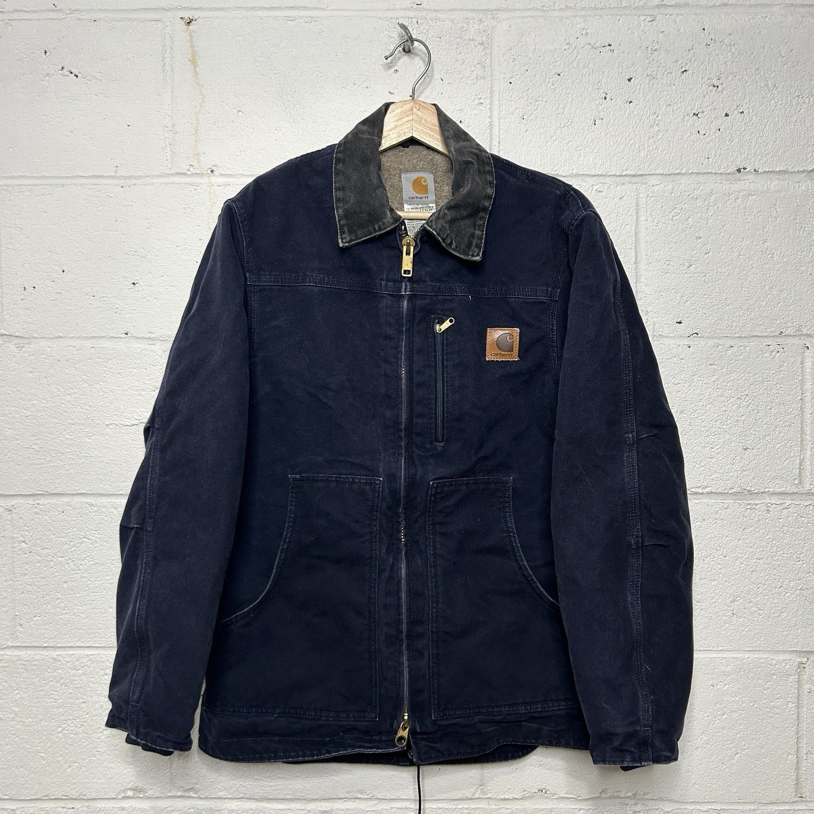 Carhartt Y2K Carhartt Sherpa-Lined Ridge Coat “Midnight Blue” Size US S / EU 44-46 / 1 - 1 Thumbnail