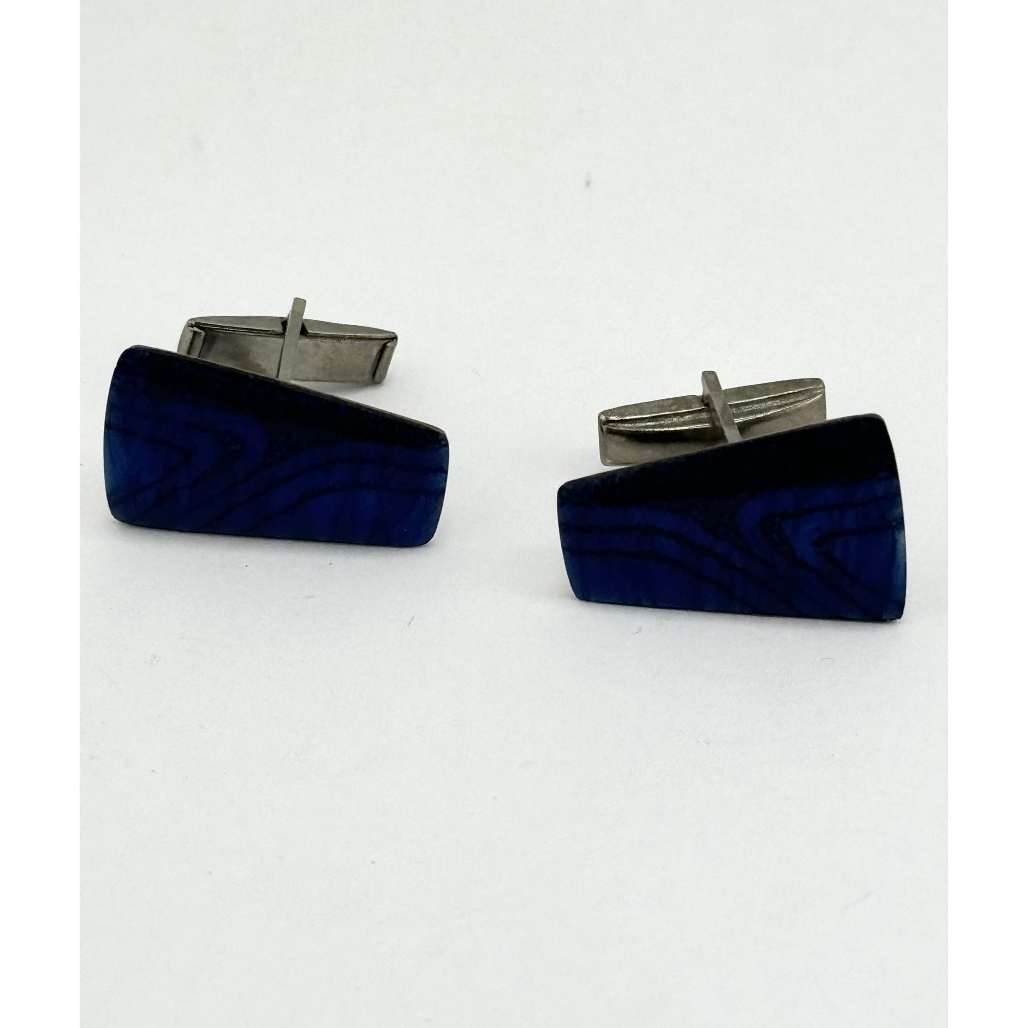 Vintage Vintage blue enamel cuff links unisex Size ONE SIZE - 2 Thumbnail