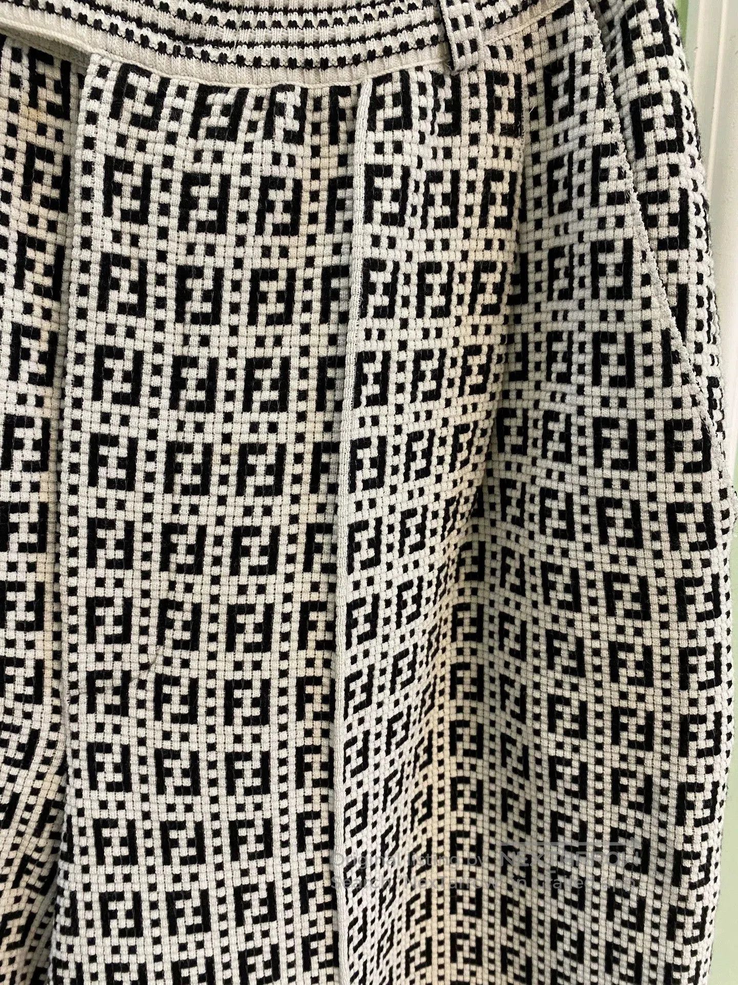 Fendi Fendi Classic Logo Wide-Leg Pants. Size US 38 / EU 54 - 3 Thumbnail
