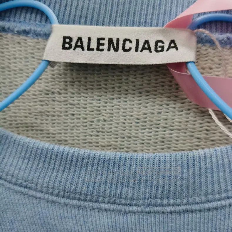 Balenciaga Balenciaga Haze Blue Zip-Up Hoodie Size US L / EU 52-54 / 3 - 3 Thumbnail