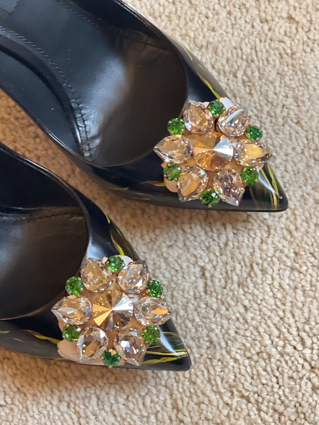 Dolce & Gabbana Celeb Owned D&G Tulip Bellucci Crystal Pumps 37 Box Size US 7 / IT 37 - 2 Thumbnail