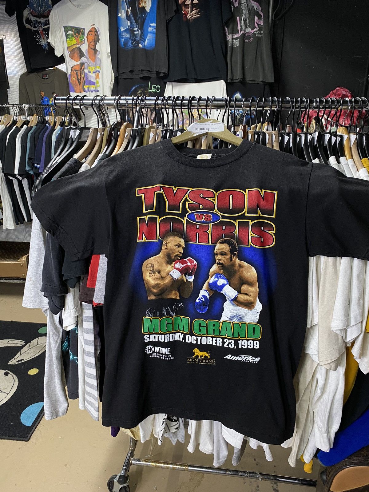 Vintage 90’s Vintage Mike Tyson vs Norris MGM Boxing Shirt Medium Size US M / EU 48-50 / 2 - 4 Thumbnail