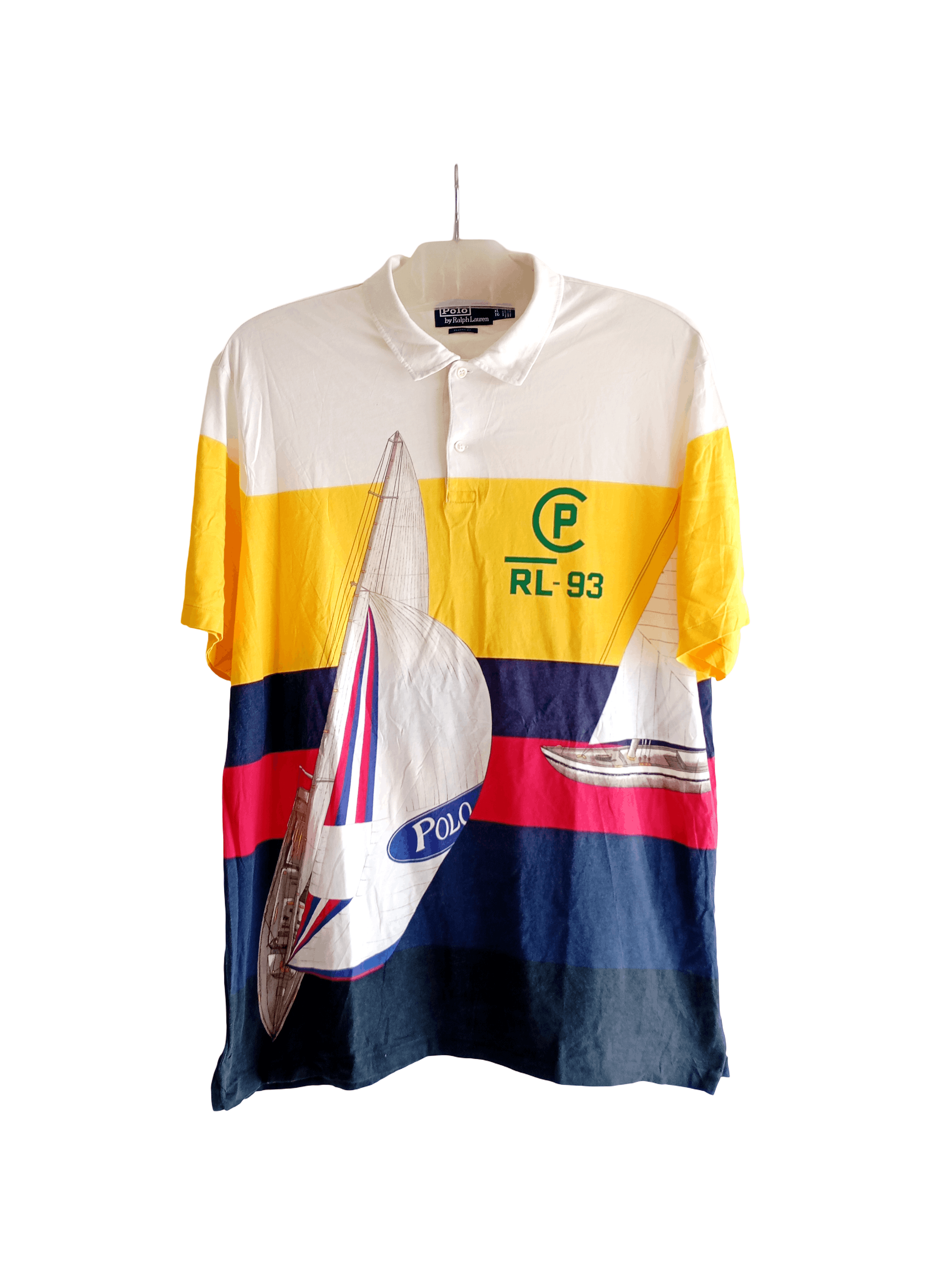 Polo Ralph Lauren Sailboat Mesh Polo CP RL 93 Tshirt XL