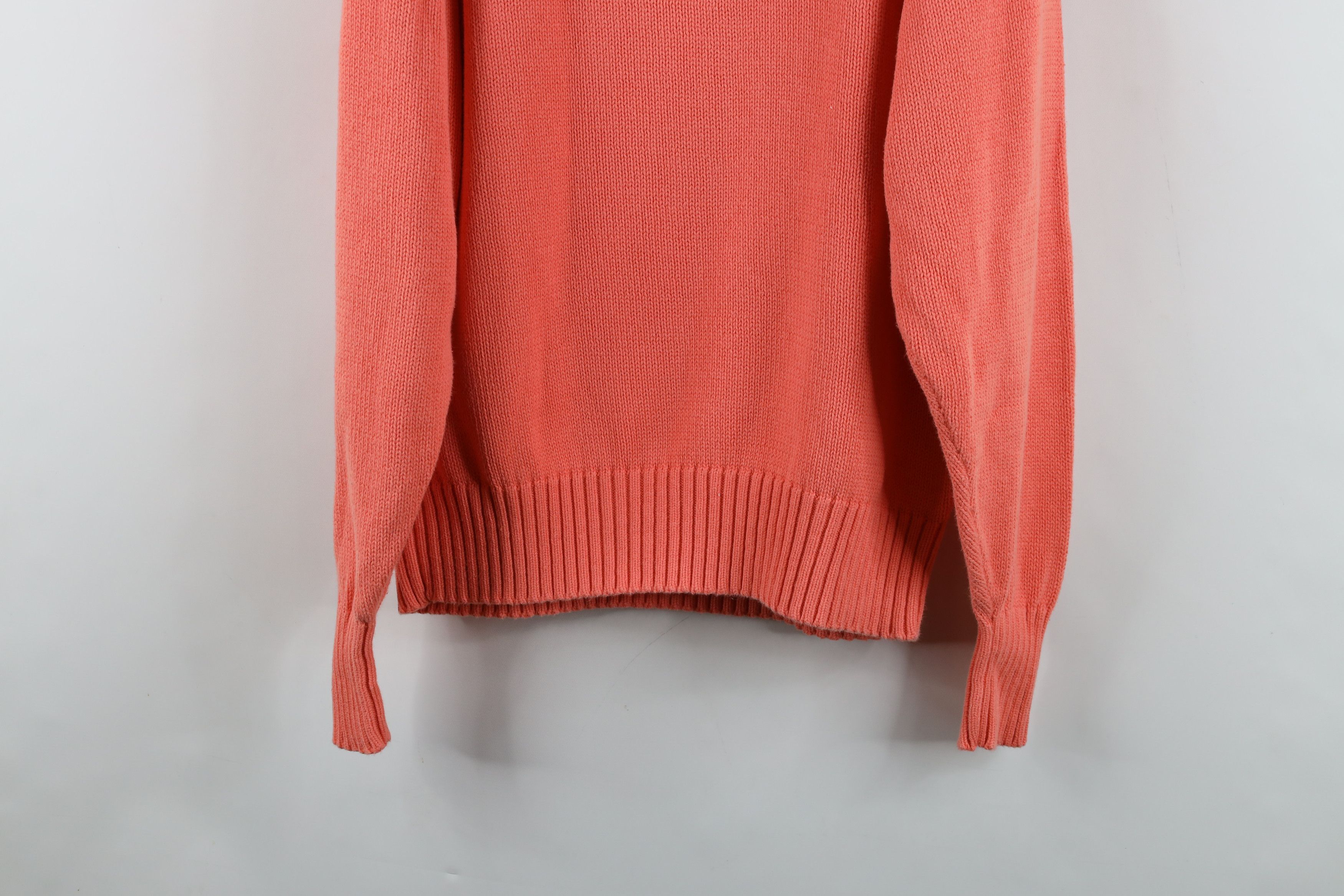 Polo Ralph Lauren Vintage 90s Ralph Lauren Ribbed Knit Crewneck Sweater Pink Size US L / EU 52-54 / 3 - 9 Thumbnail