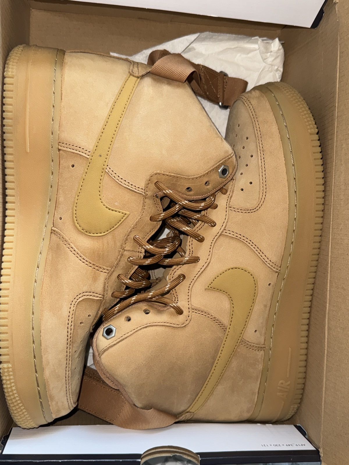 Nike Nike Air Force 1 High ‘ Flax 2019 ’ Size US 8.5 / EU 41-42 - 1 Thumbnail