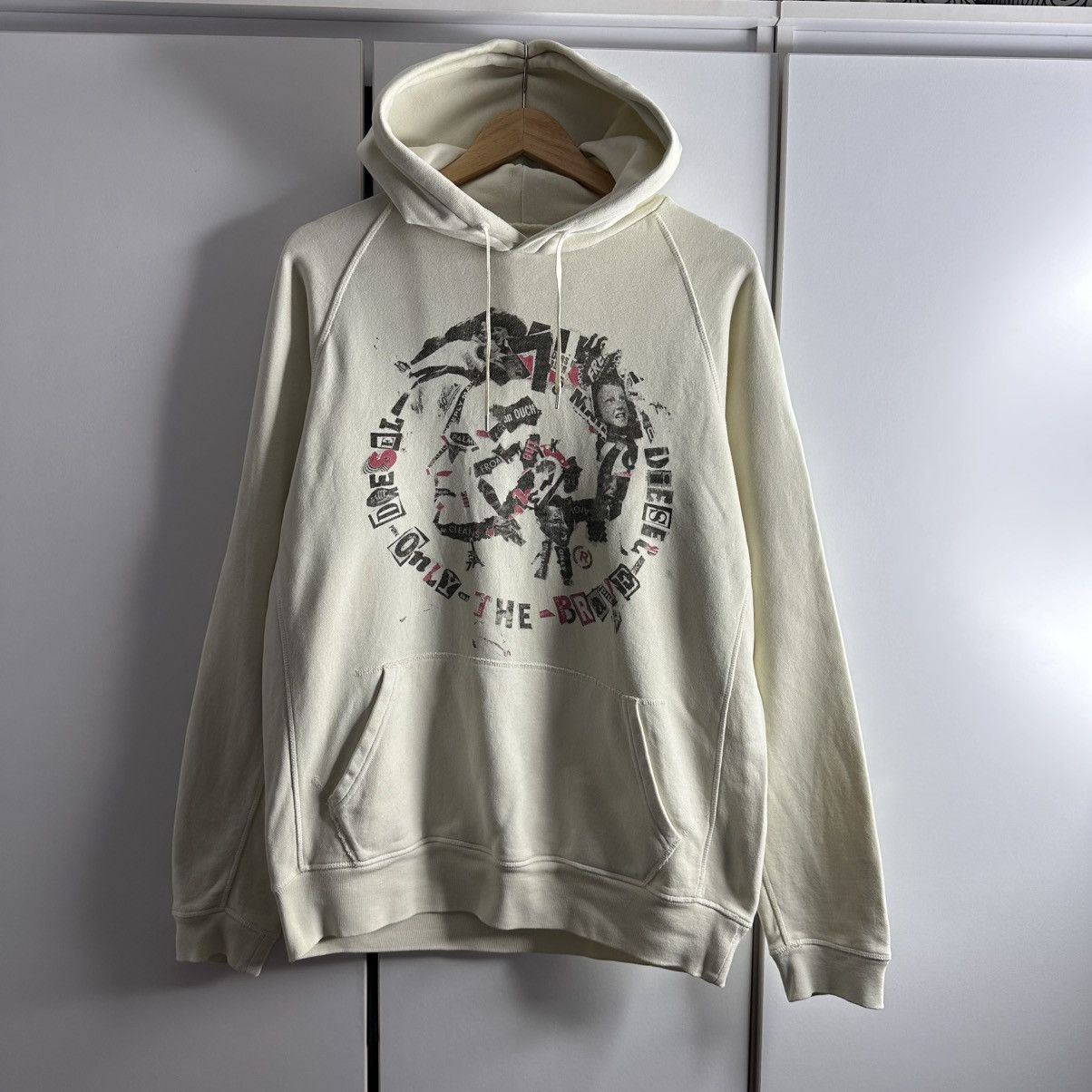 Diesel × Japanese Brand × Vintage Diesel Big Logo Hoodie Rare Japan style Rare Size US L / EU 52-54 / 3 - 1 Thumbnail