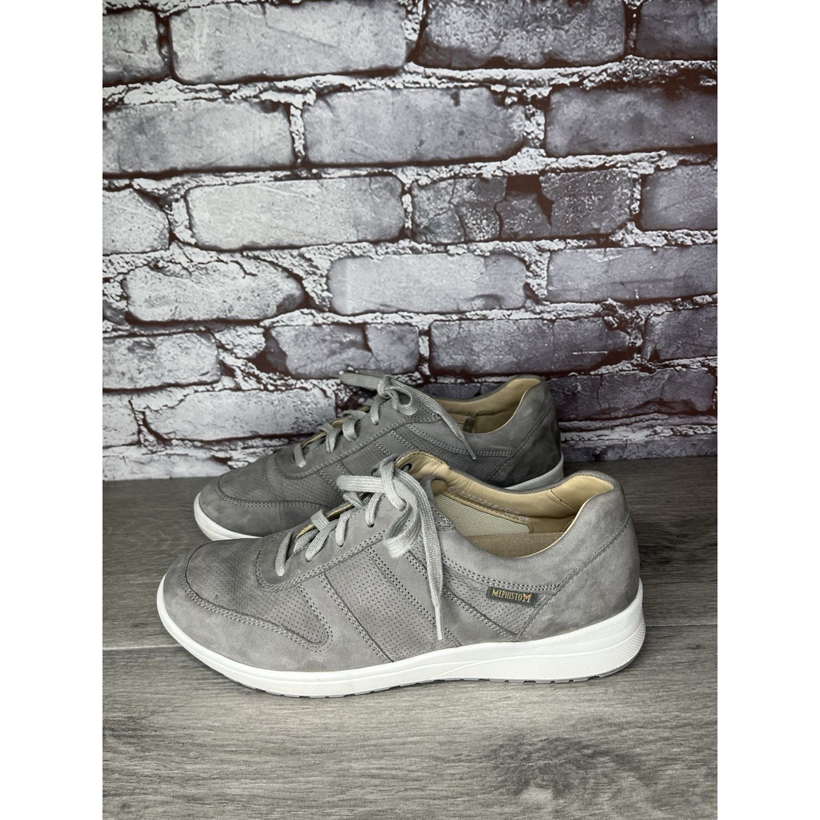Mephisto Mephisto Rebeca Perf Runoff Gray Leather White Comfort Shoes Size US 9.5 / IT 39.5 - 14 Thumbnail