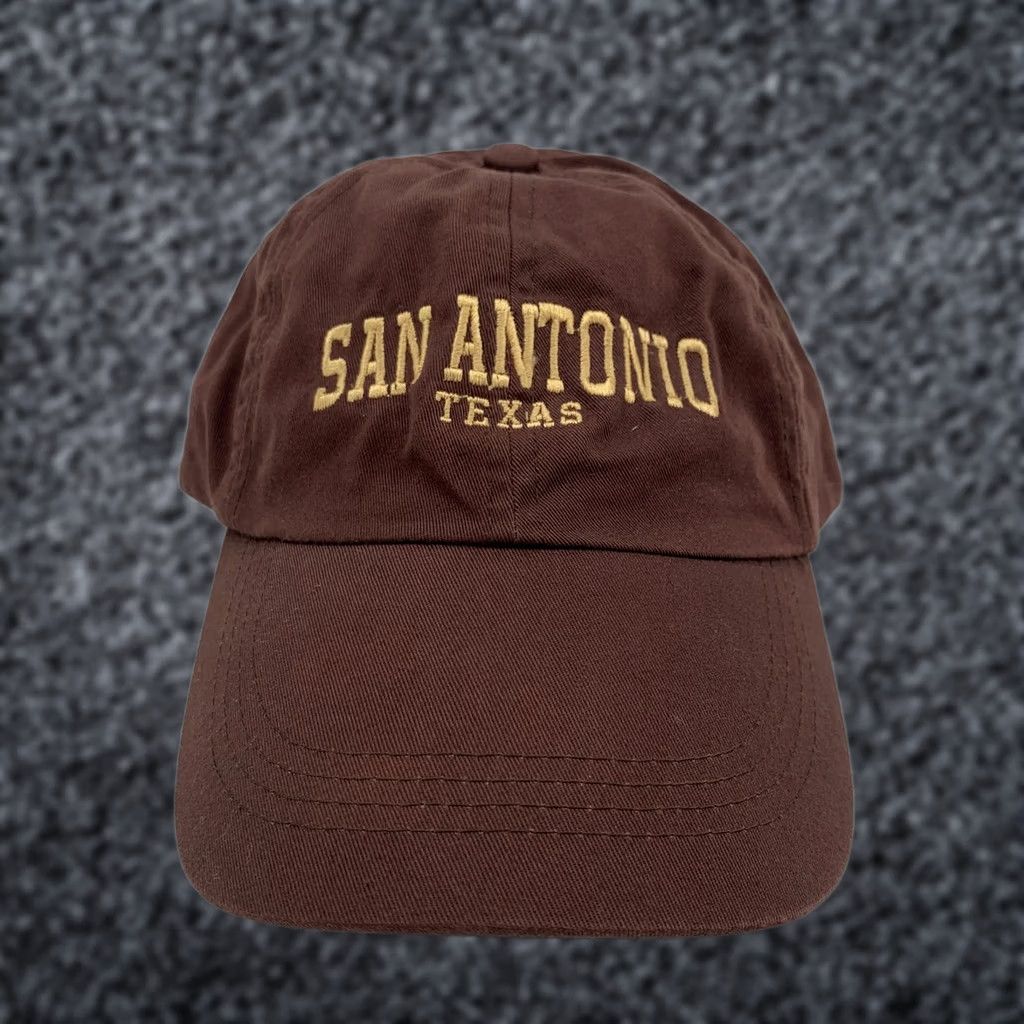 Vintage Sansegal Baseball Cap Brown One Size Men Adjustable Solid Cap Casual Outdoor Cotton San Antonio Texas Men’s Cap Size ONE SIZE - 1 Thumbnail