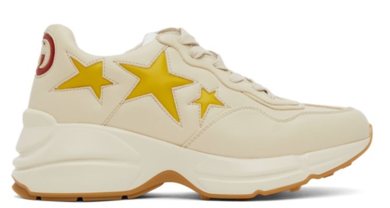 Gucci Rhyton Sneaker Stars Cream | Grailed