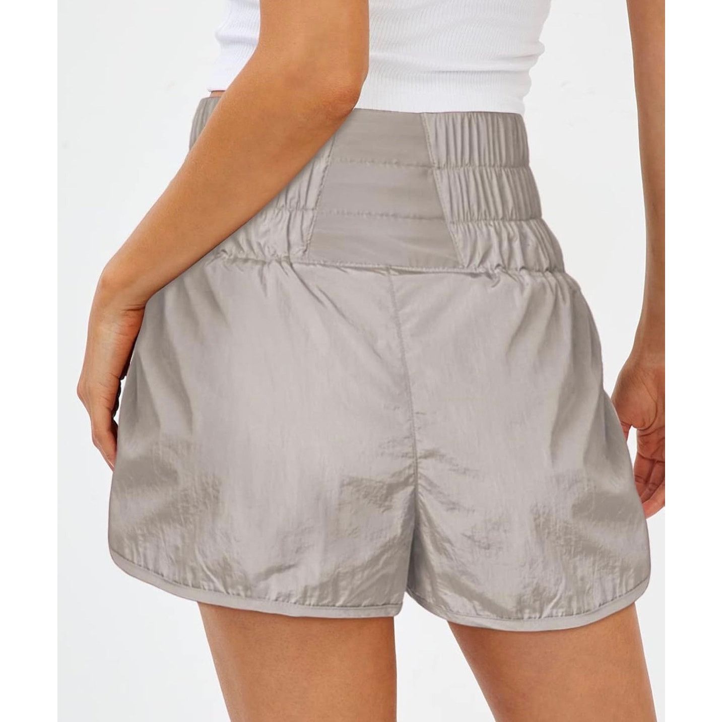 Other AUTOMET Womens High Rise Athletic Shorts Khaki XS Size 24" / US 00 / IT 34 - 2 Thumbnail