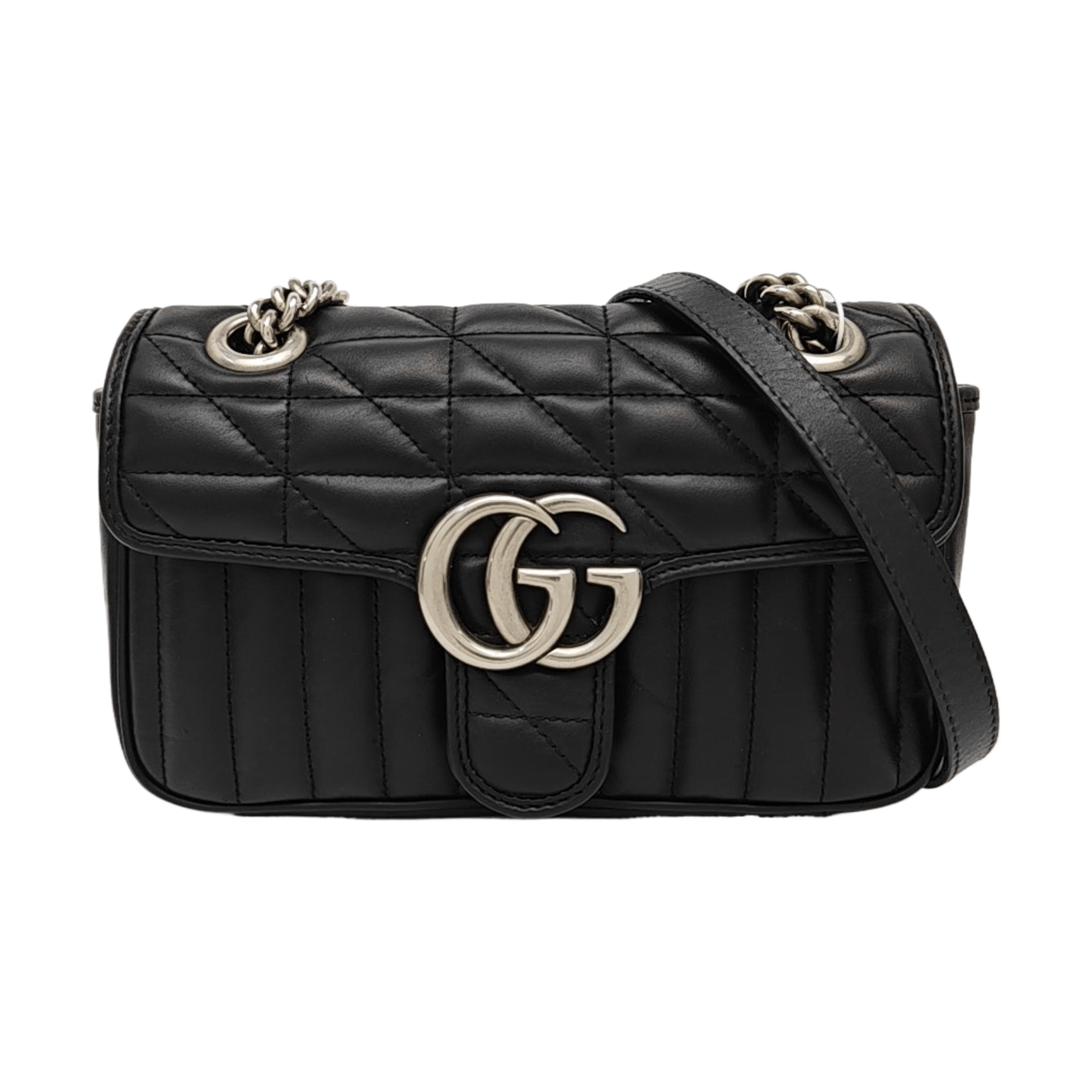 Gucci Gucci GG Marmont Quilted Leather Shoulder Bag Size ONE SIZE - 1 Thumbnail