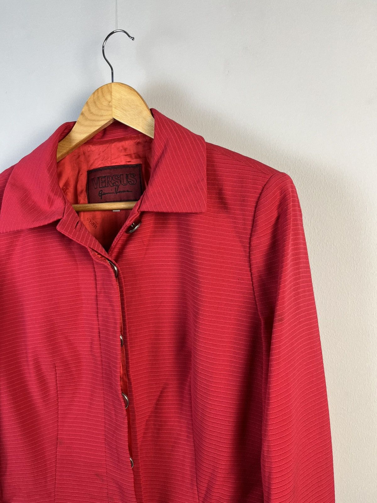 Versus Versace Medusa Button Wool Vintage Blazer Italy