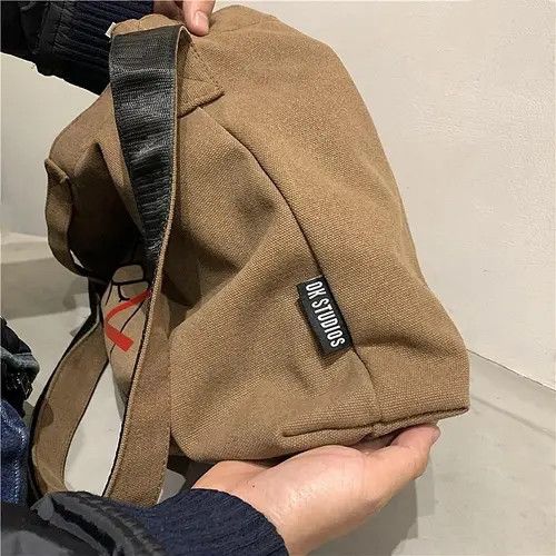 VIBE Graphic print canvas shoulder bag messenger bag y2k Size ONE SIZE - 4 Thumbnail