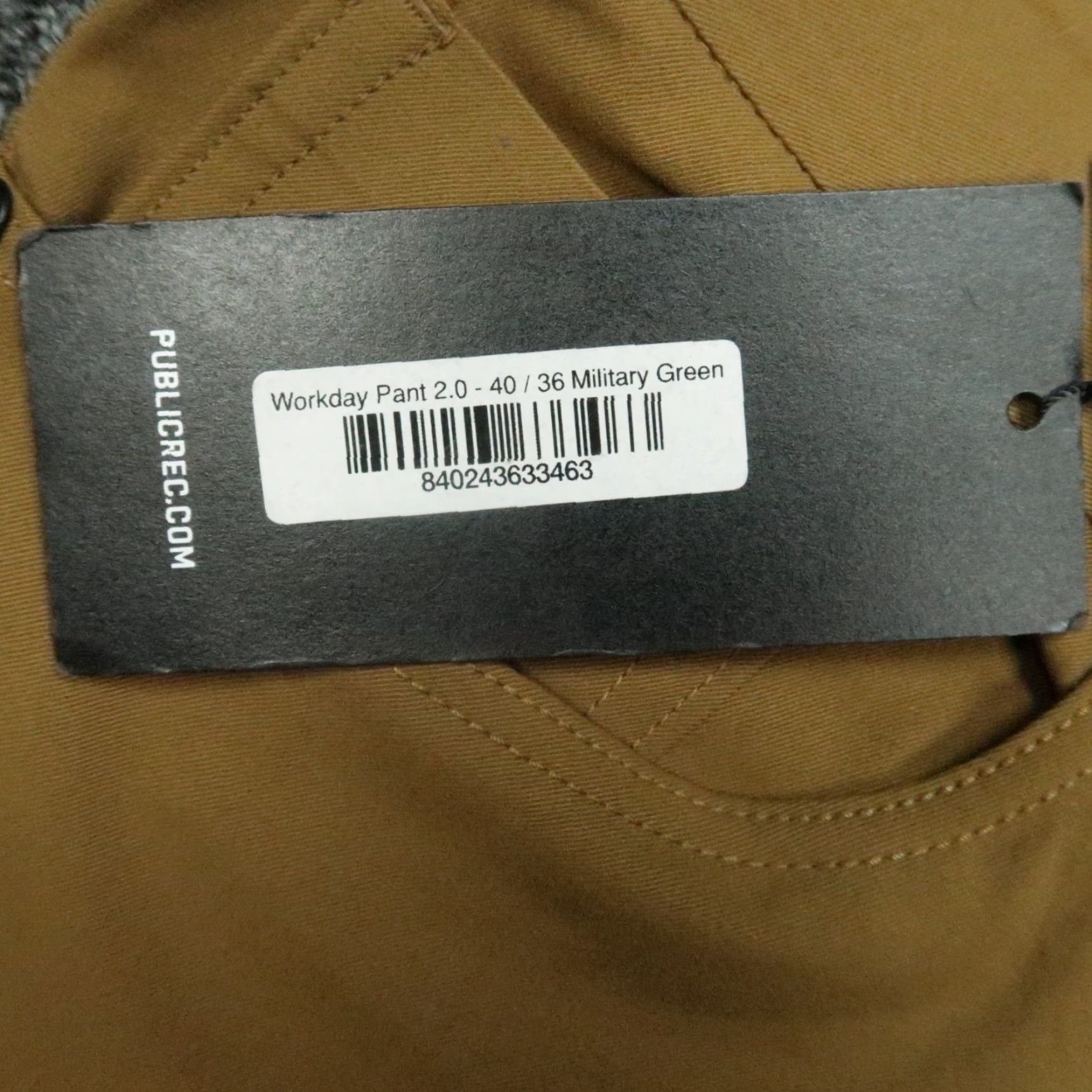 Vintage Public Rec Pants Mens 40x36 5 Pocket Straight Stretch Military Green Workday 2.0 Flat Front Button Zip Solid Regular Chino Pockets 40 In Inseam 36 Eco Size US 40 / EU 56 - 4 Thumbnail