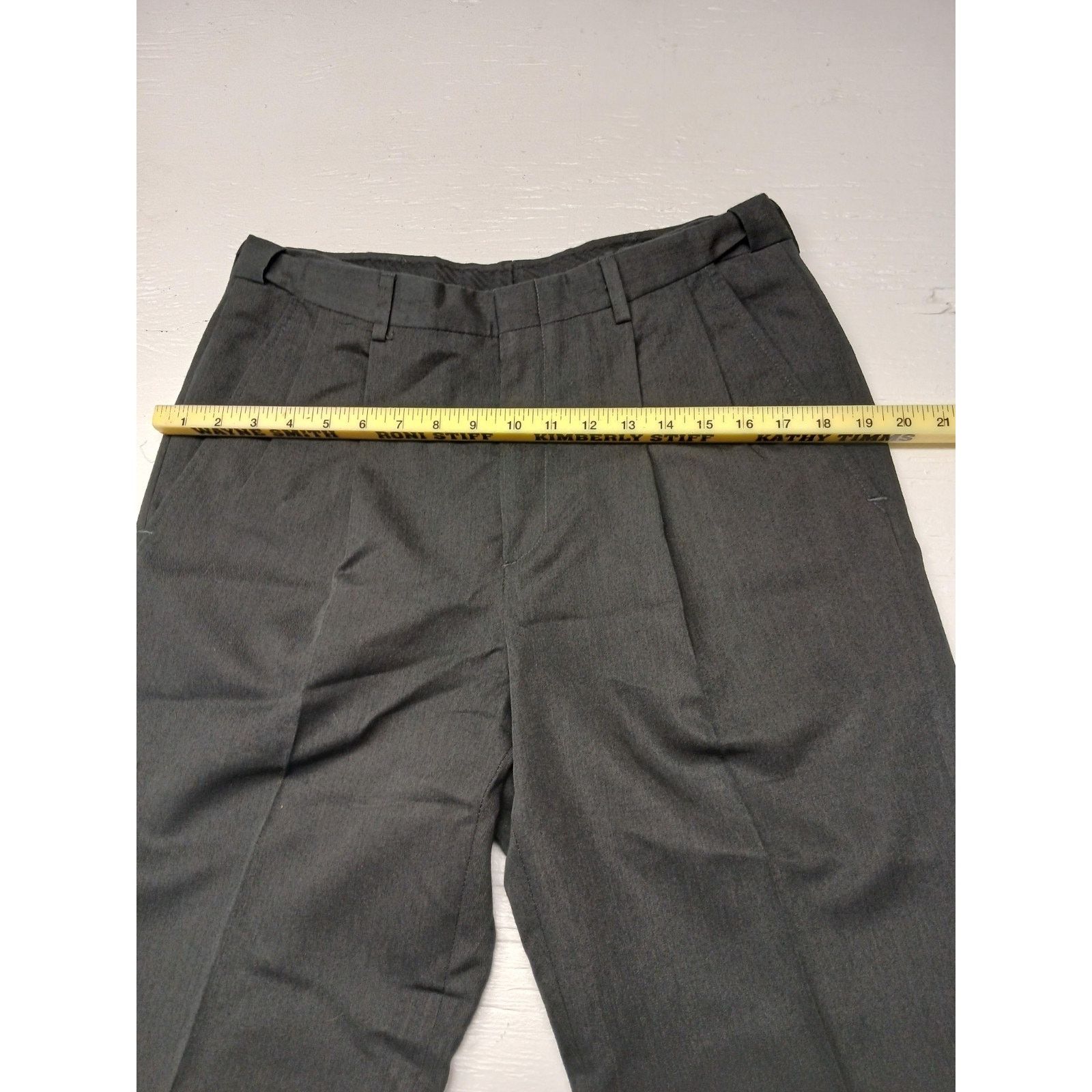Haggar Haggar (32x32) Black Straight Fit Soft Dress Slacks Size US 32 / EU 48 - 2 Thumbnail