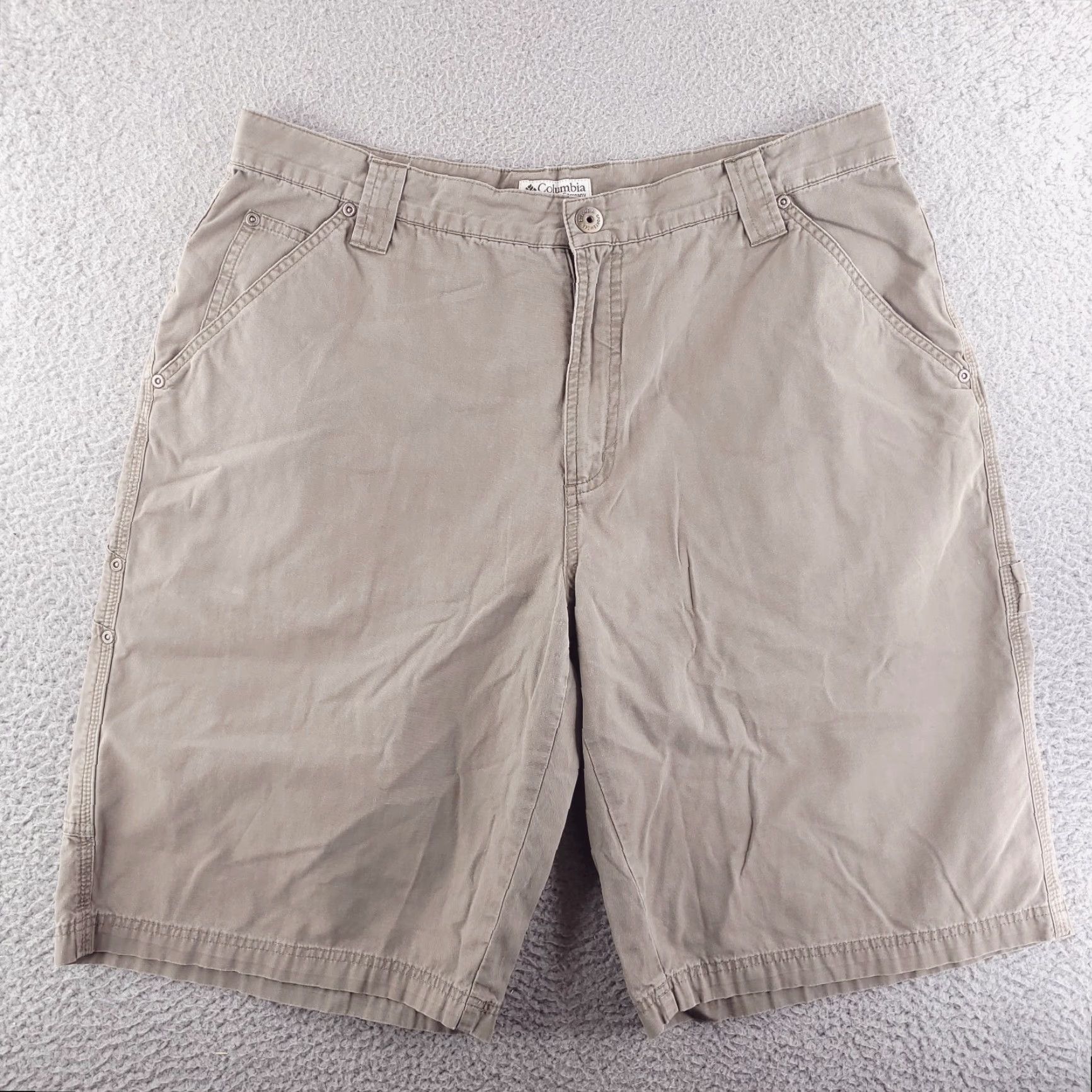 Vintage Columbia Cargo Shorts Mens 36 Brown Lightweight Cotton Walk Outdoor Casual Size US 36 / EU 52 - 6 Thumbnail