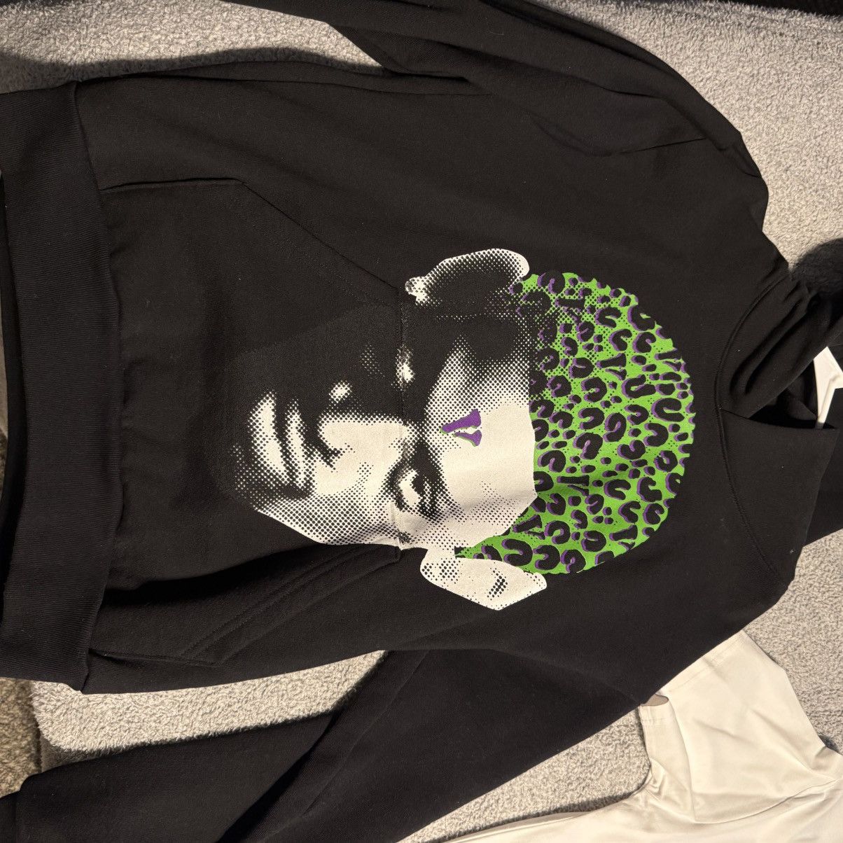Vlone X Dennis Rodman Cheetah Hoodie Black