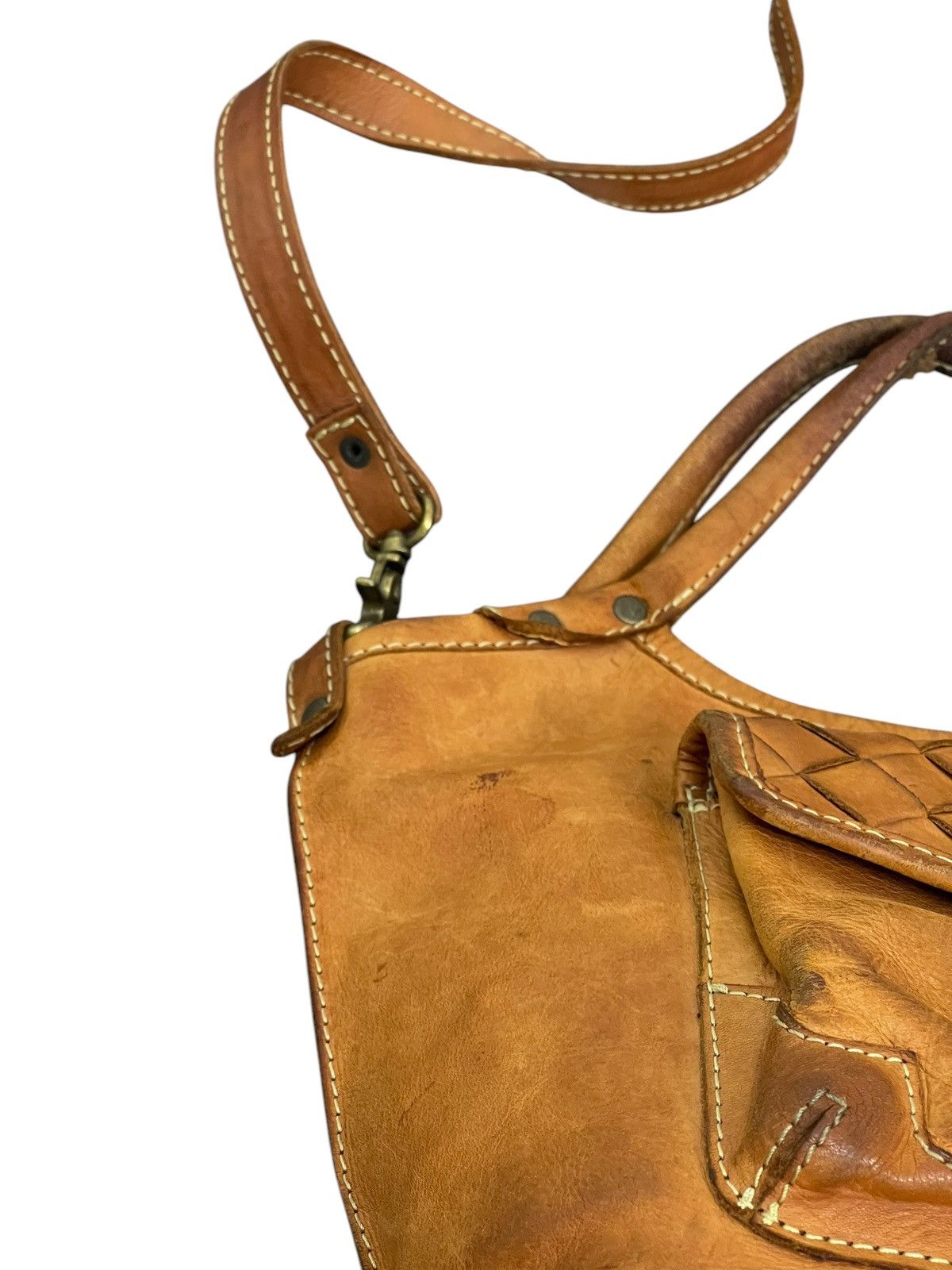 Genuine Leather Full Leather Patina Peaks Peak Japan Tote Shoulder Bag 1🟩6 Size ONE SIZE - 13 Thumbnail