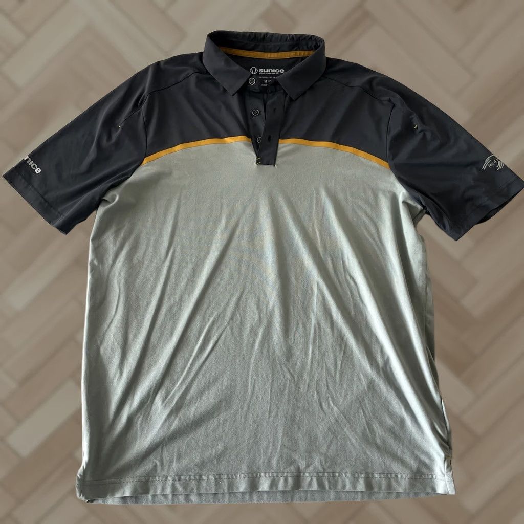 Vintage Sunice Red Hawk Ridge Short Sleeve Golf Polo Shirt Men's M Gray Size US M / EU 48-50 / 2 - 1 Thumbnail