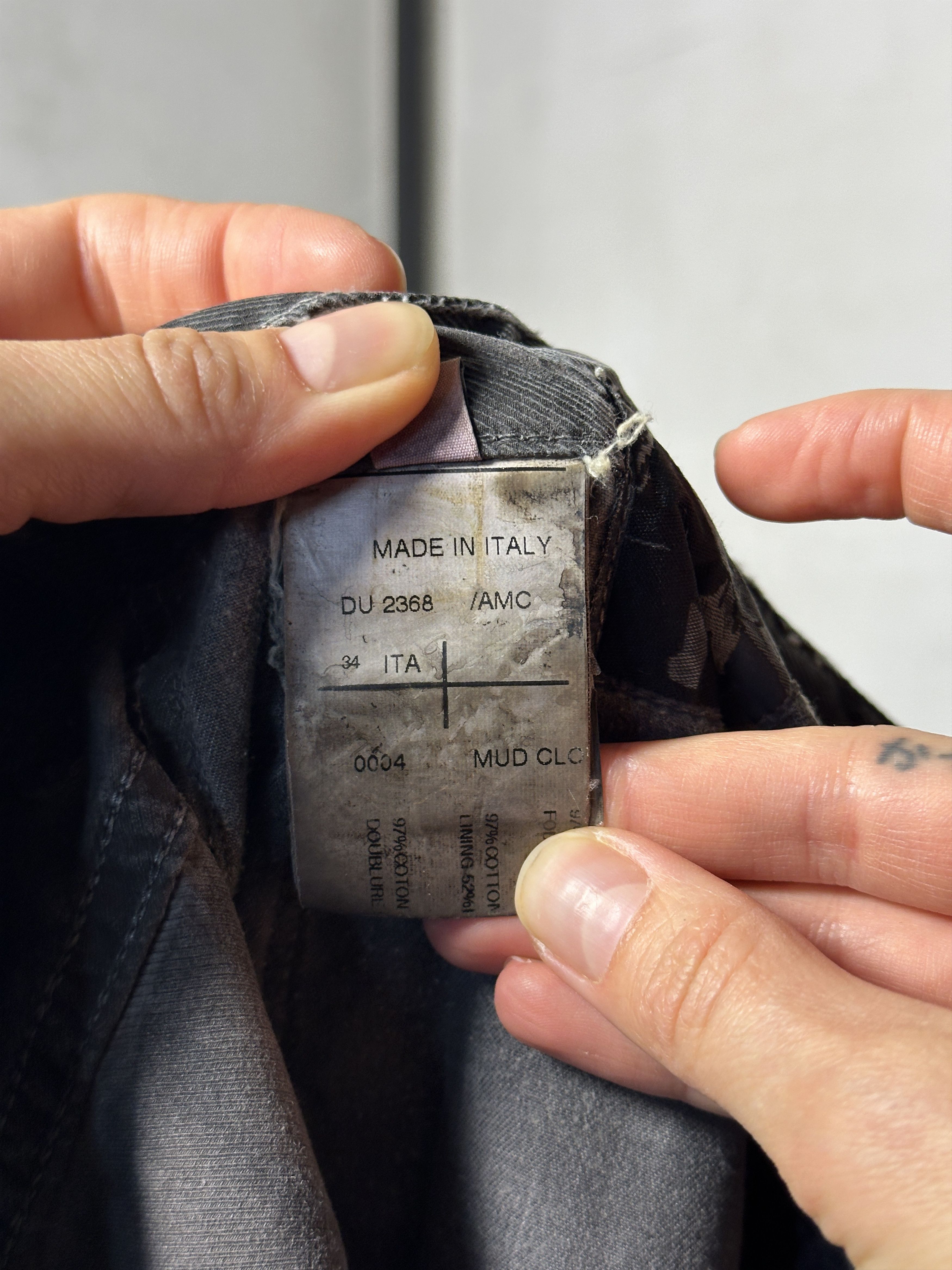 Rick Owens Rick Owens DRKSHDW FW11 Mud Waxed Detrit Cut Jeans Size US 28 / EU 44 - 17 Thumbnail