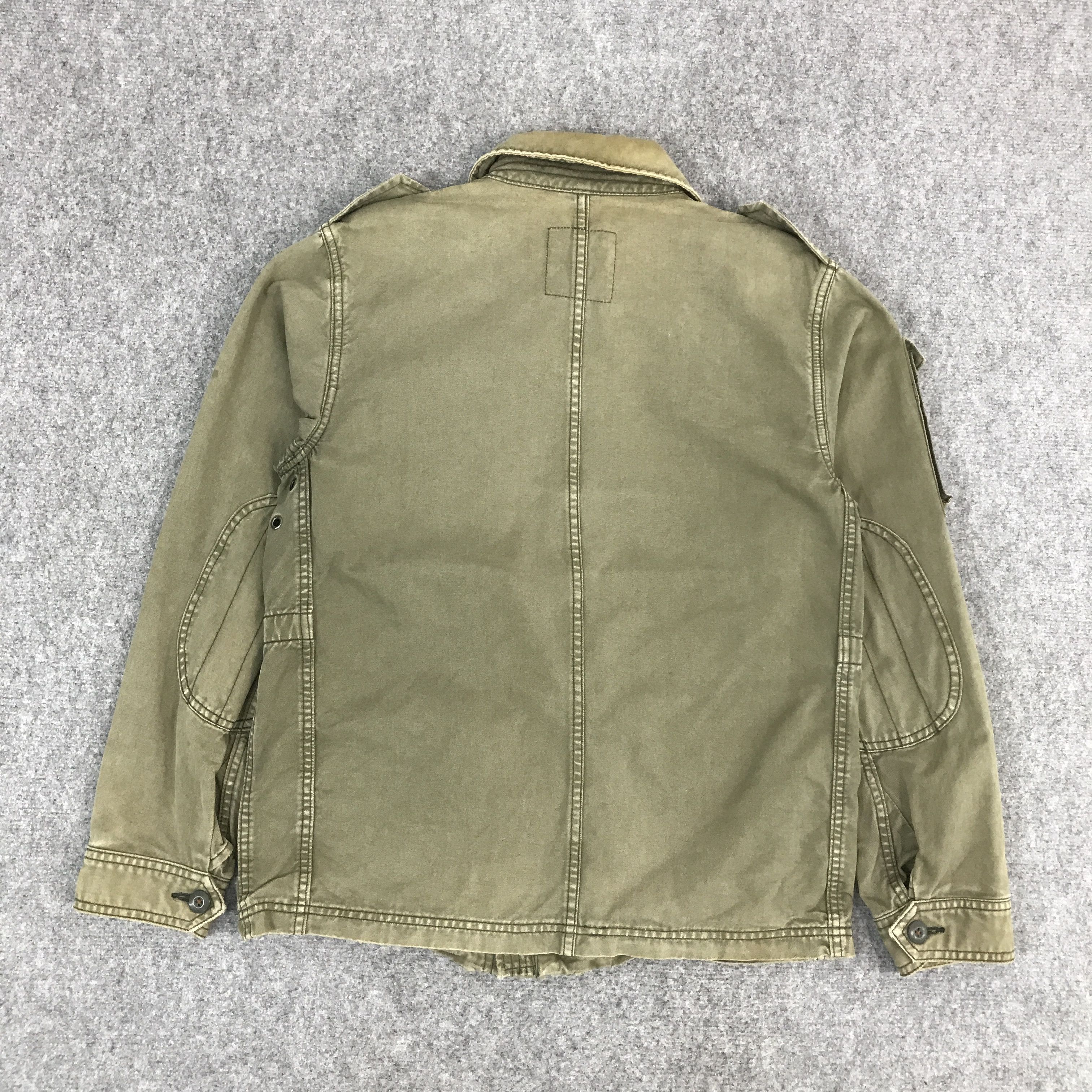 Japanese Brand BACK NUMBER ARMY STYLE FADED JACKET Size US S / EU 44-46 / 1 - 2 Thumbnail
