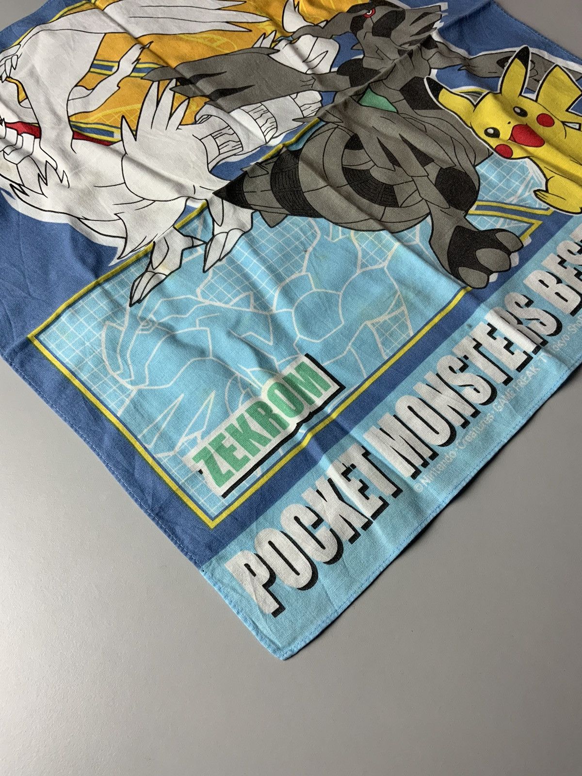 Nintendo Pokemon Zekrom Reshiram Handkerchief Size ONE SIZE - 2 Thumbnail