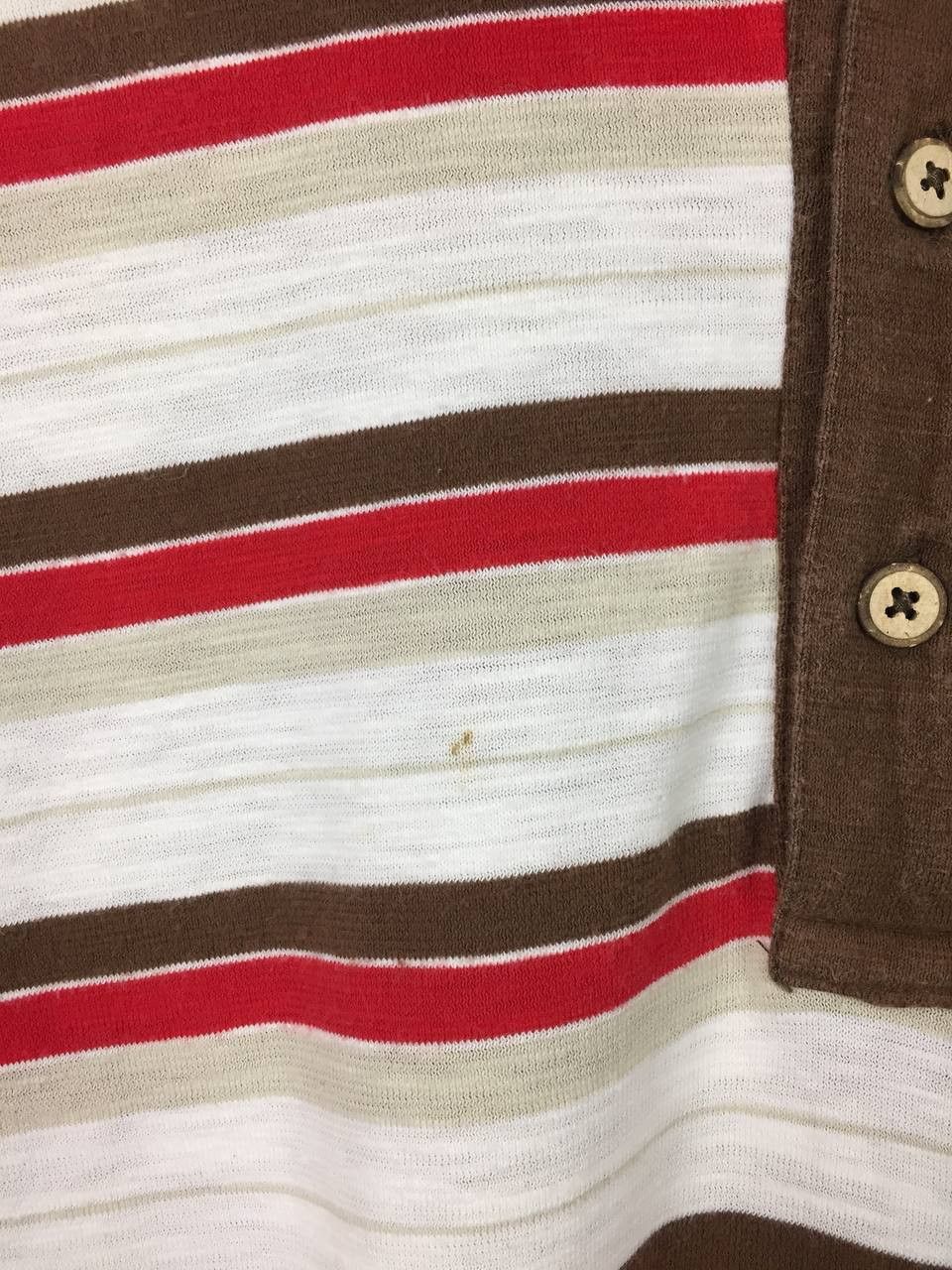 Hang Ten × Vintage Vtg Hang Ten Embroidered Logo Striped Polo Tee Size US XL / EU 56 / 4 - 6 Thumbnail