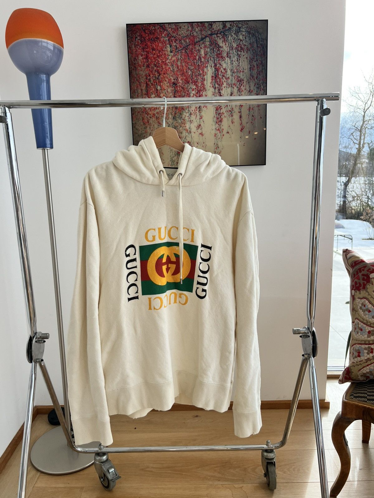 Gucci Gucci Vintage Logo Hoodie Size US L / EU 52-54 / 3 - 1 Thumbnail