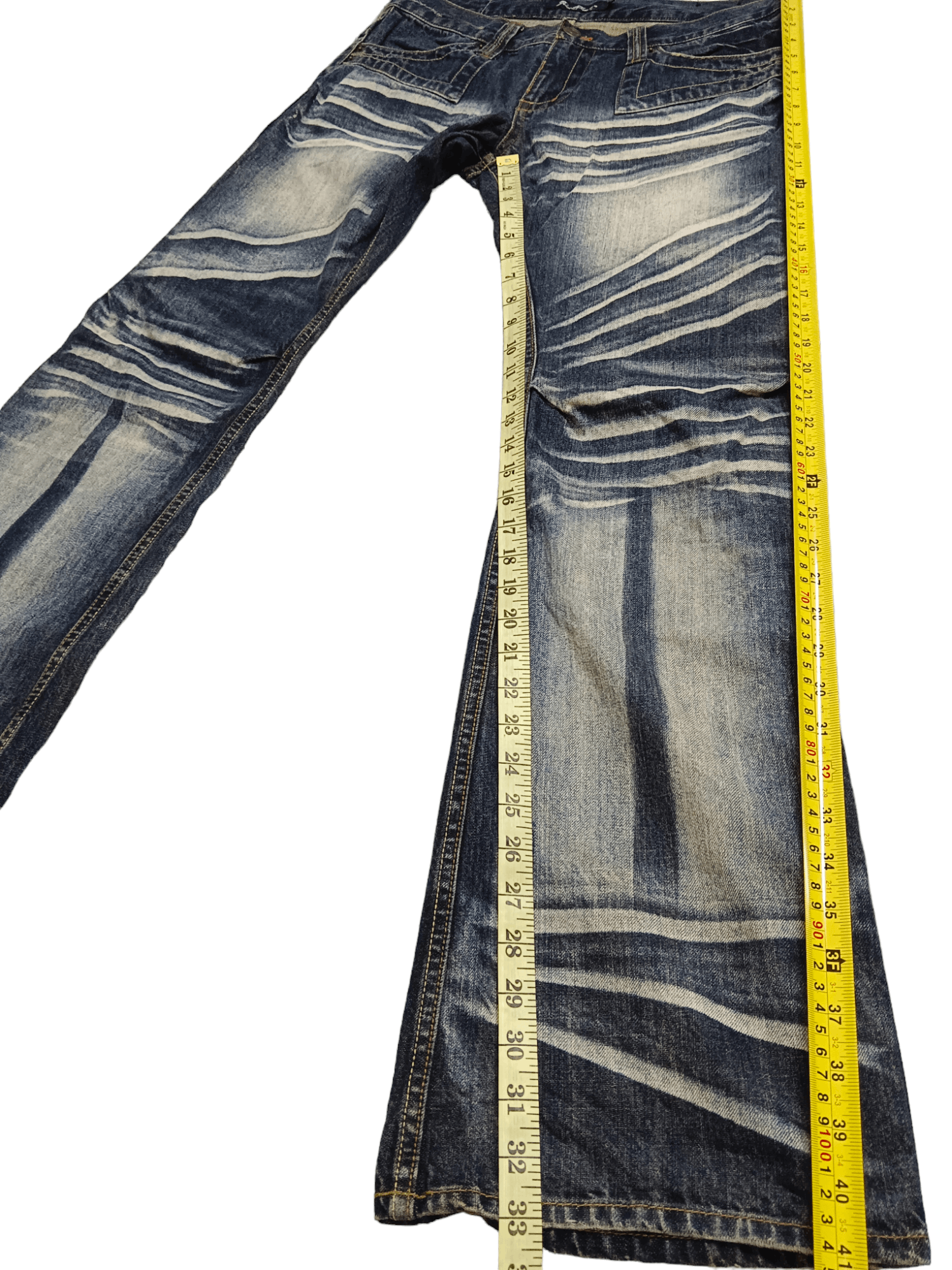 Root Three Clawmark Low Rise Super Flare Denim