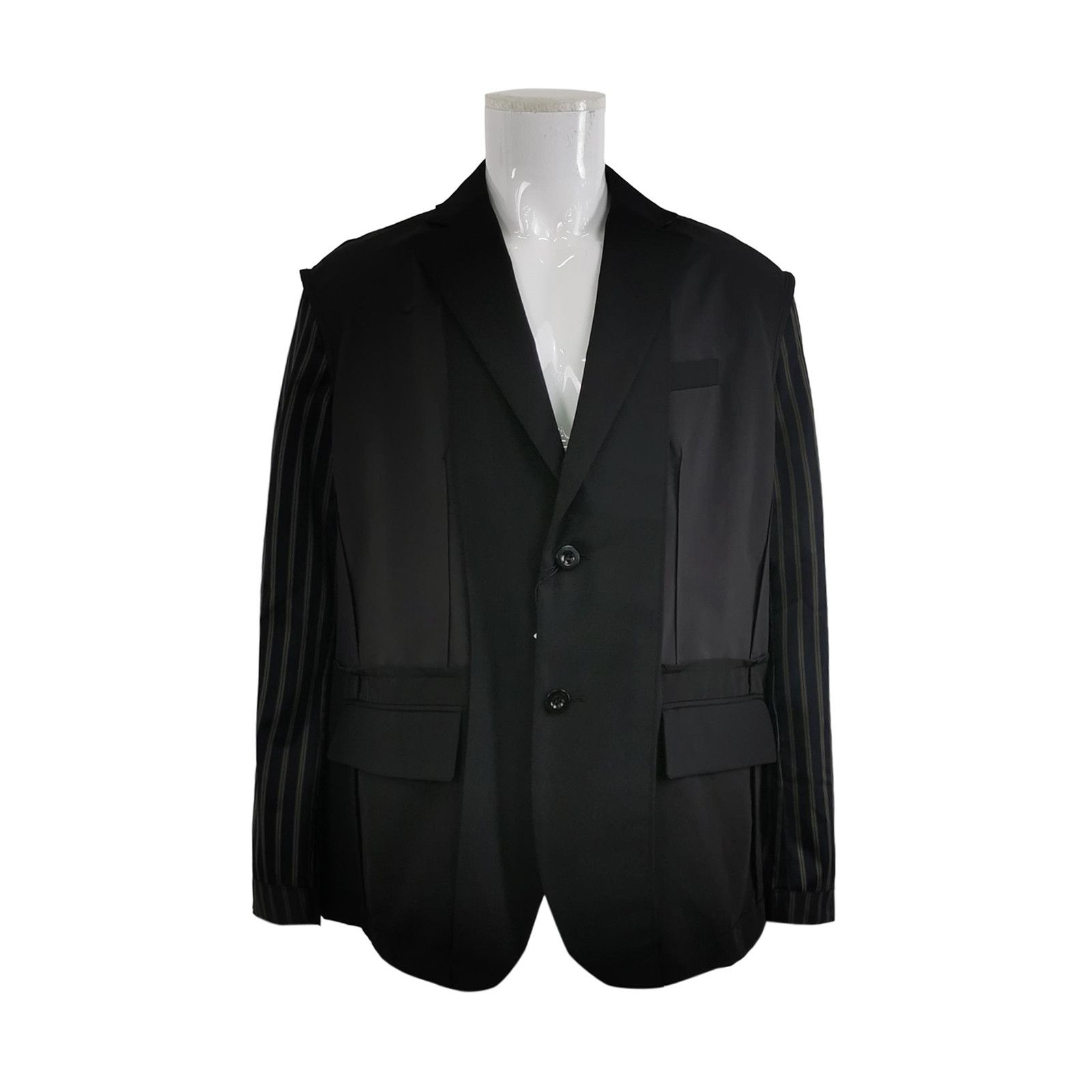Sacai Sacai Striped Sleeve Blazer Size 3 Size US L / EU 52-54 / 3 - 1 Thumbnail