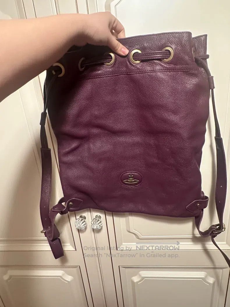 Vivienne Westwood Vivienne Westwood size os Real Leather Drawstring Backpack Size ONE SIZE - 1 Thumbnail