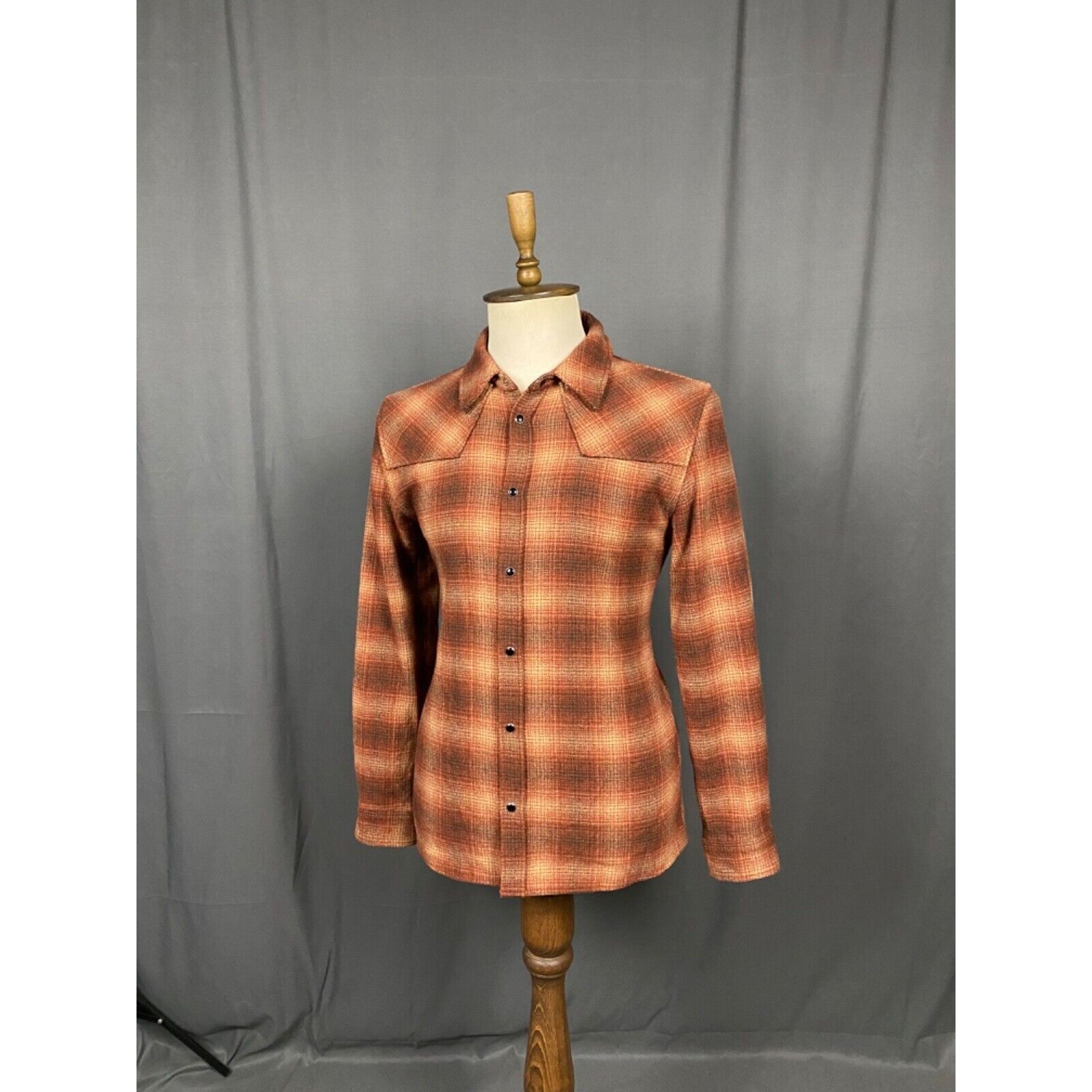 The Kooples The Kooples Men's Brown Wool Checked Overshirt Jacket Size S Size US S / EU 44-46 / 1 - 4 Thumbnail