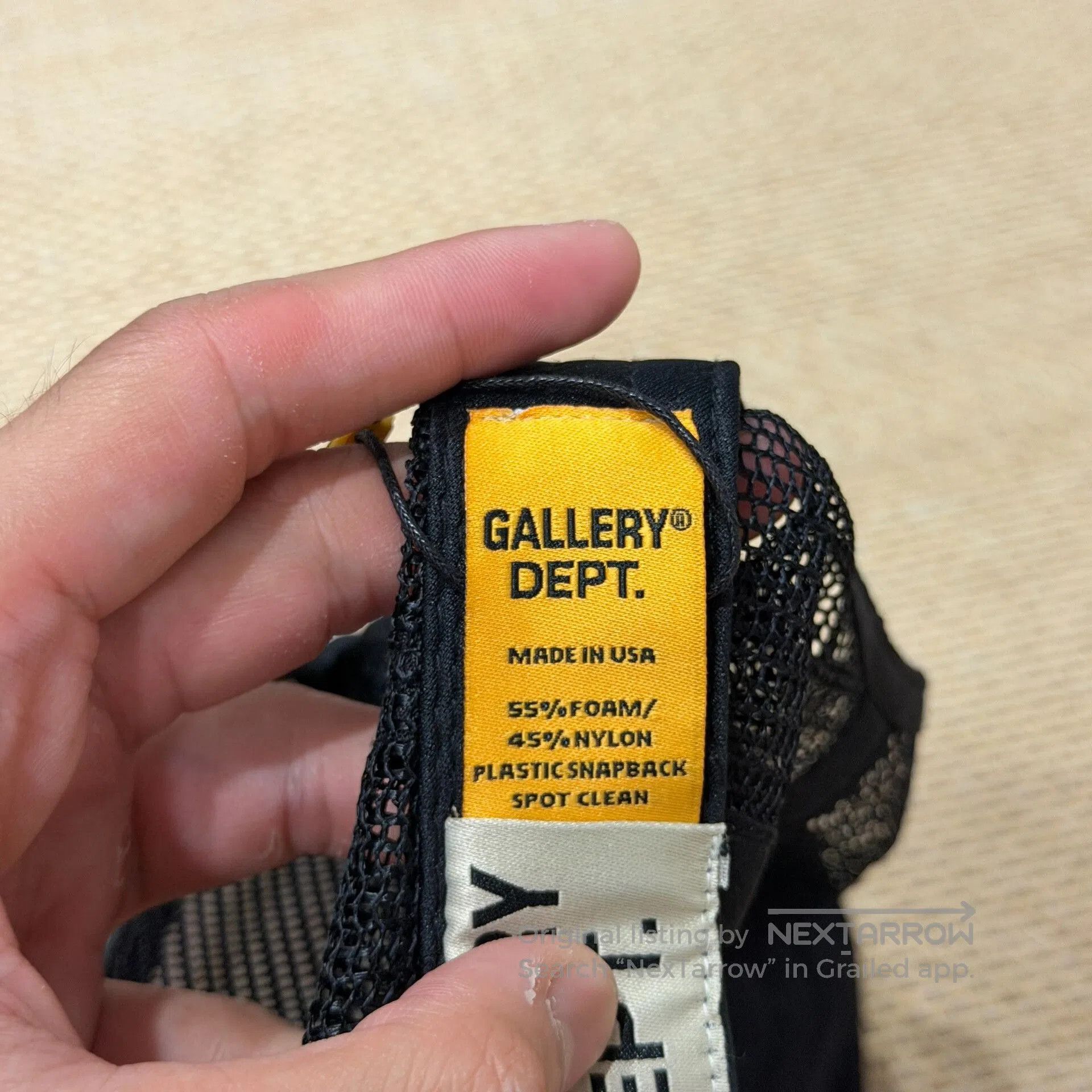 Gallery Dept. Gallery Dept Black Yellow Cap. Size ONE SIZE - 4 Thumbnail